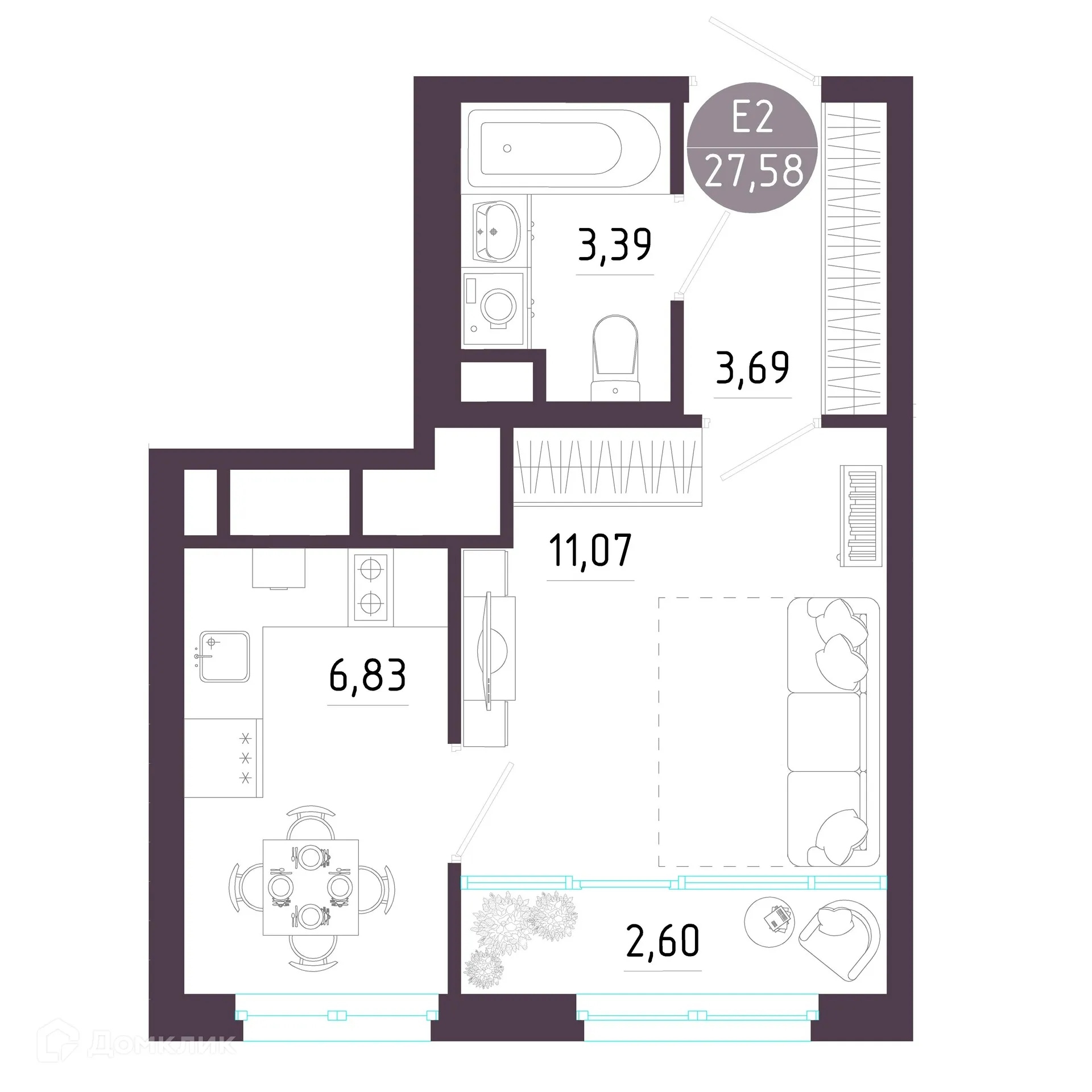 Фото квартиры в ЖК "Пряничная слобода"