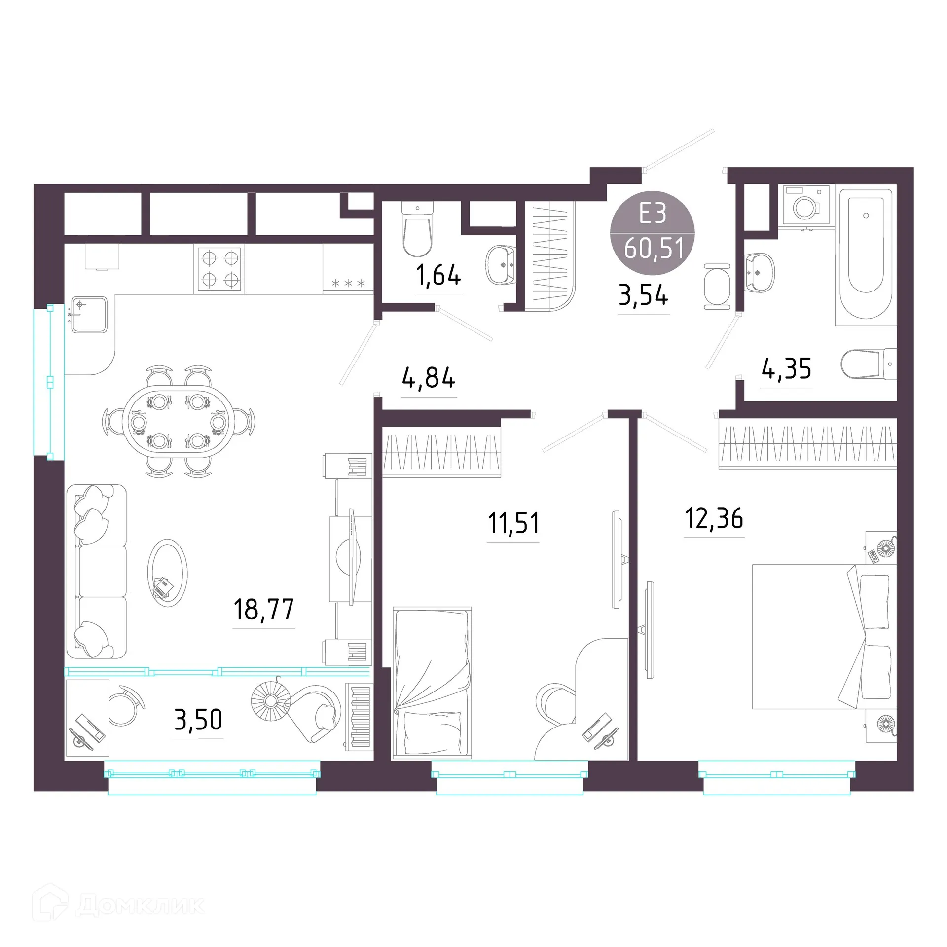 Фото квартиры в ЖК "Пряничная слобода"