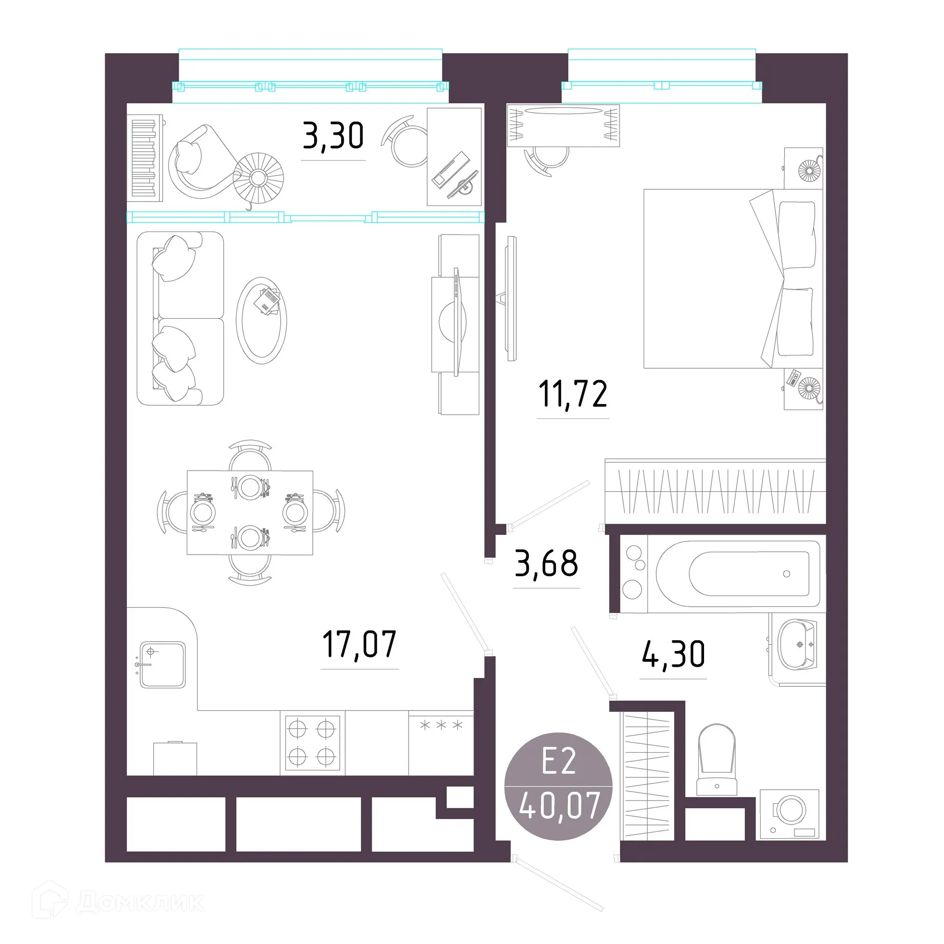 Фото квартиры в ЖК "Пряничная слобода"