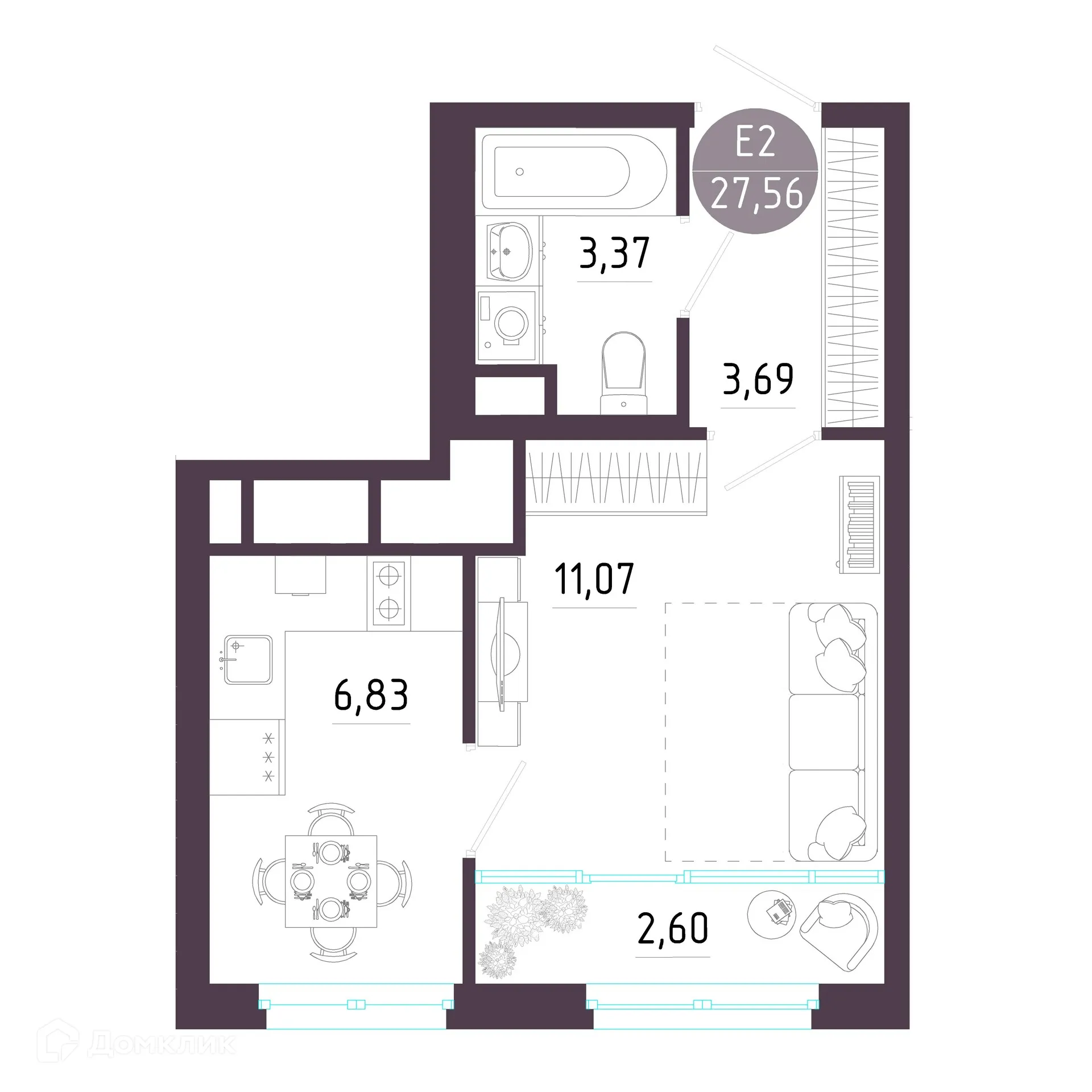 Фото квартиры в ЖК "Пряничная слобода"