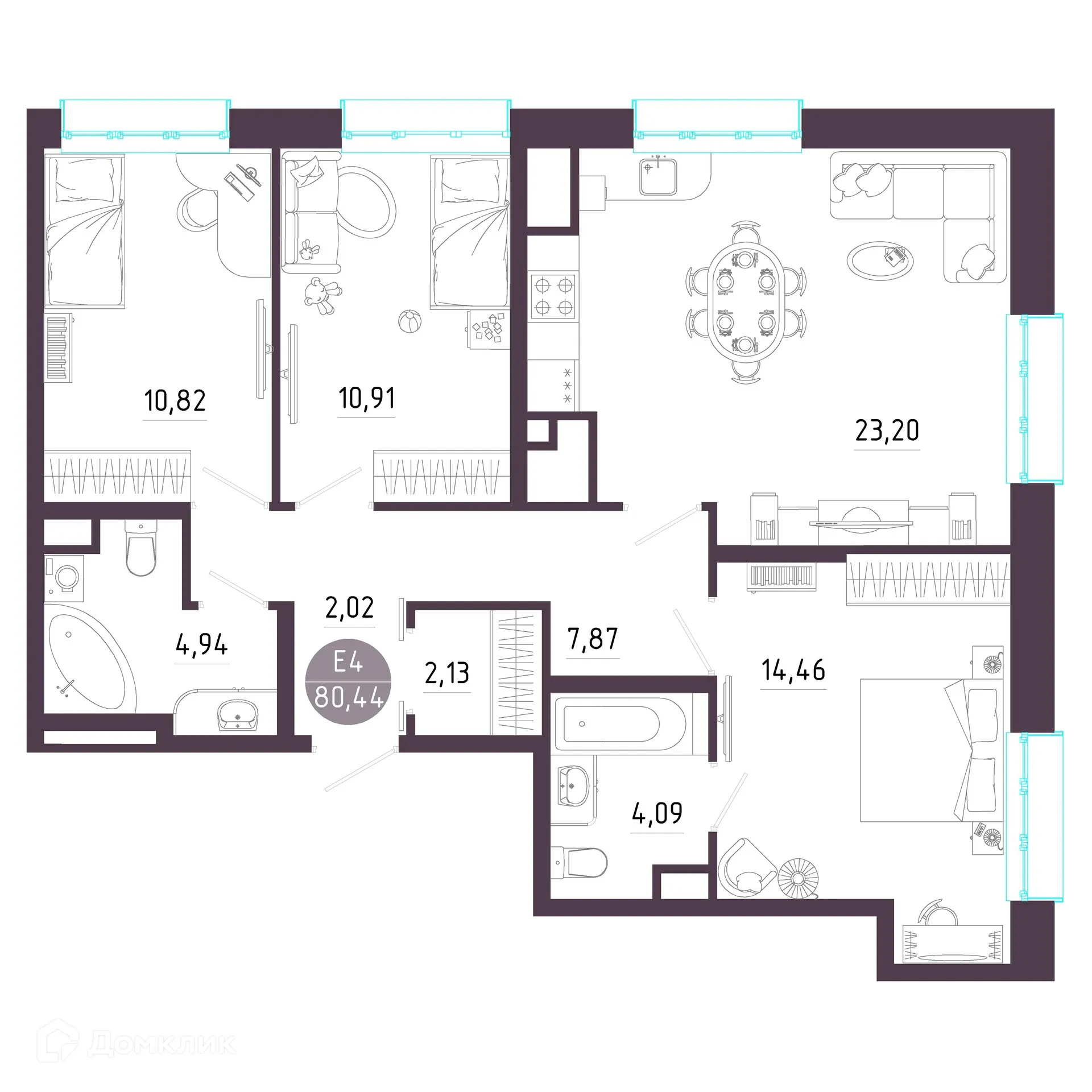 Фото квартиры в ЖК "Пряничная слобода"
