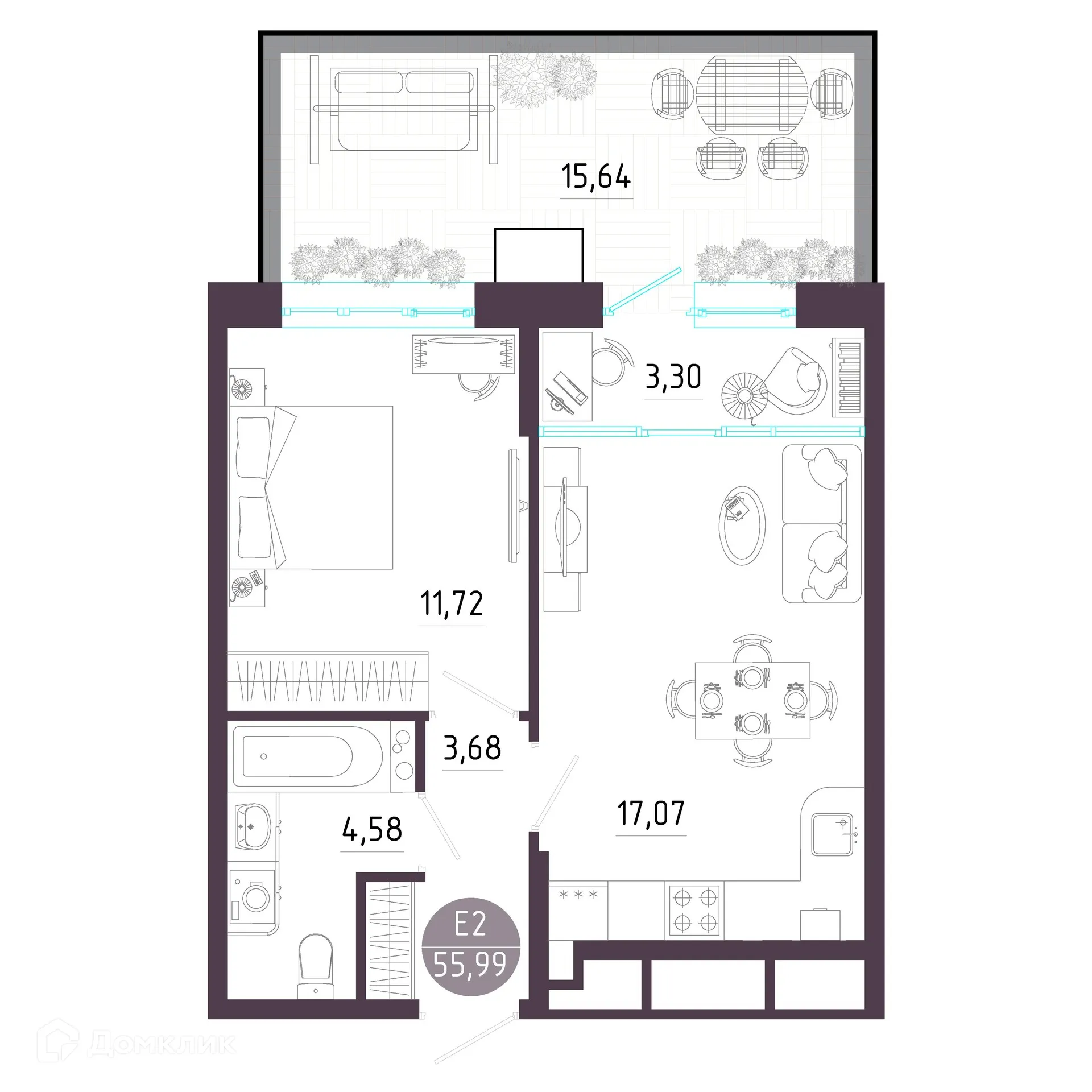 Фото квартиры в ЖК "Пряничная слобода"