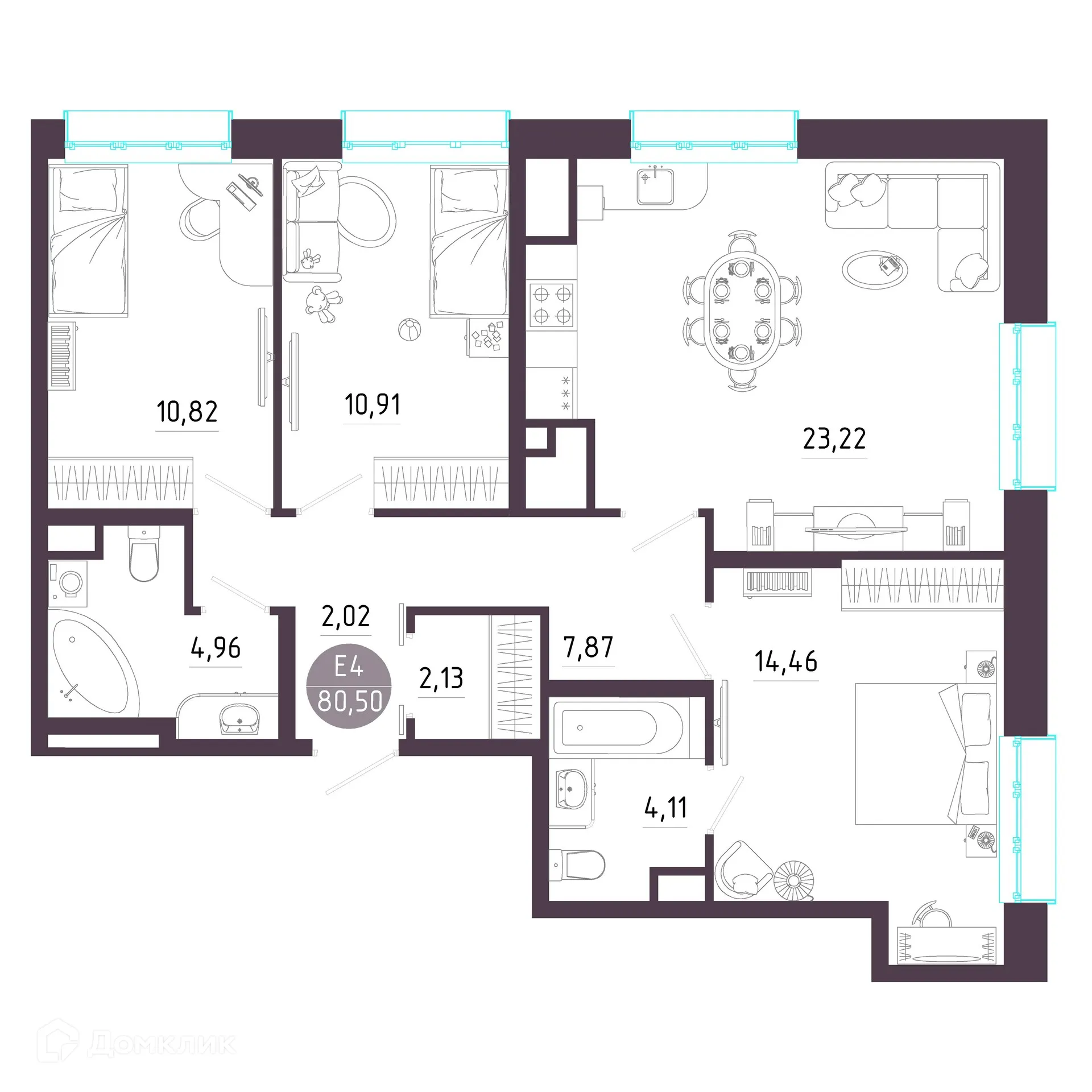 Фото квартиры в ЖК "Пряничная слобода"
