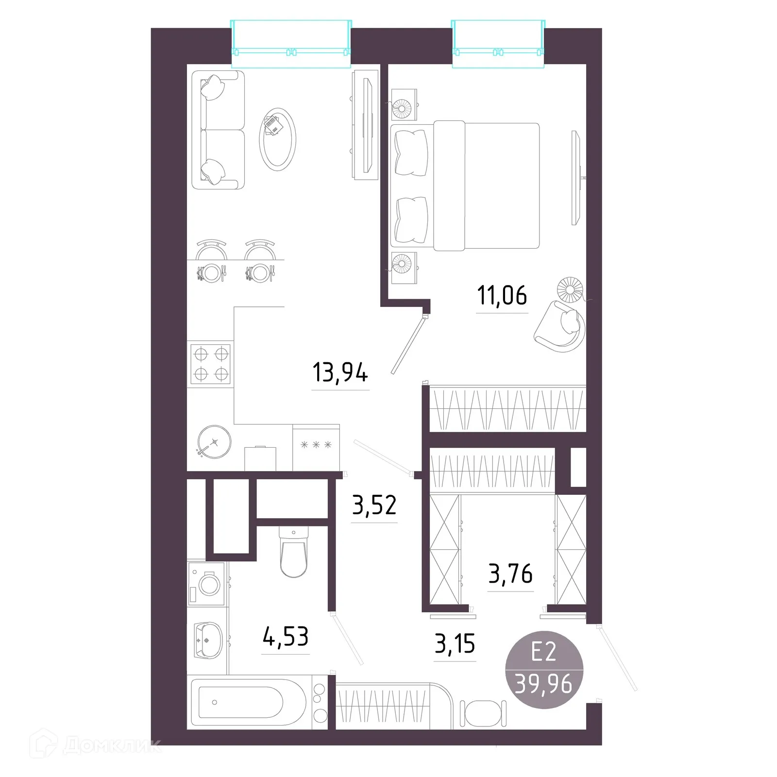 Фото квартиры в ЖК "Пряничная слобода"