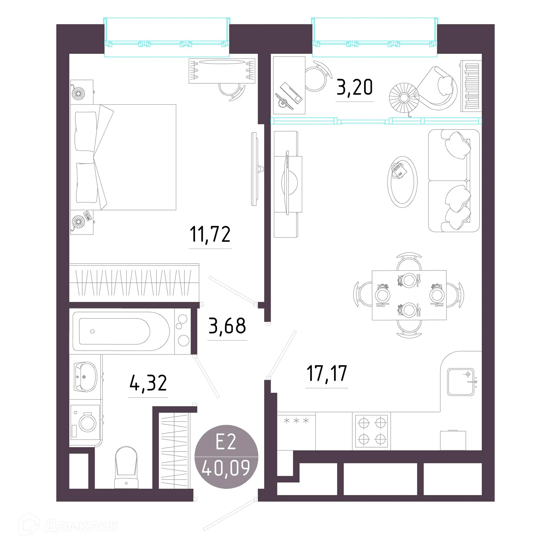 Фото квартиры в ЖК "Пряничная слобода"