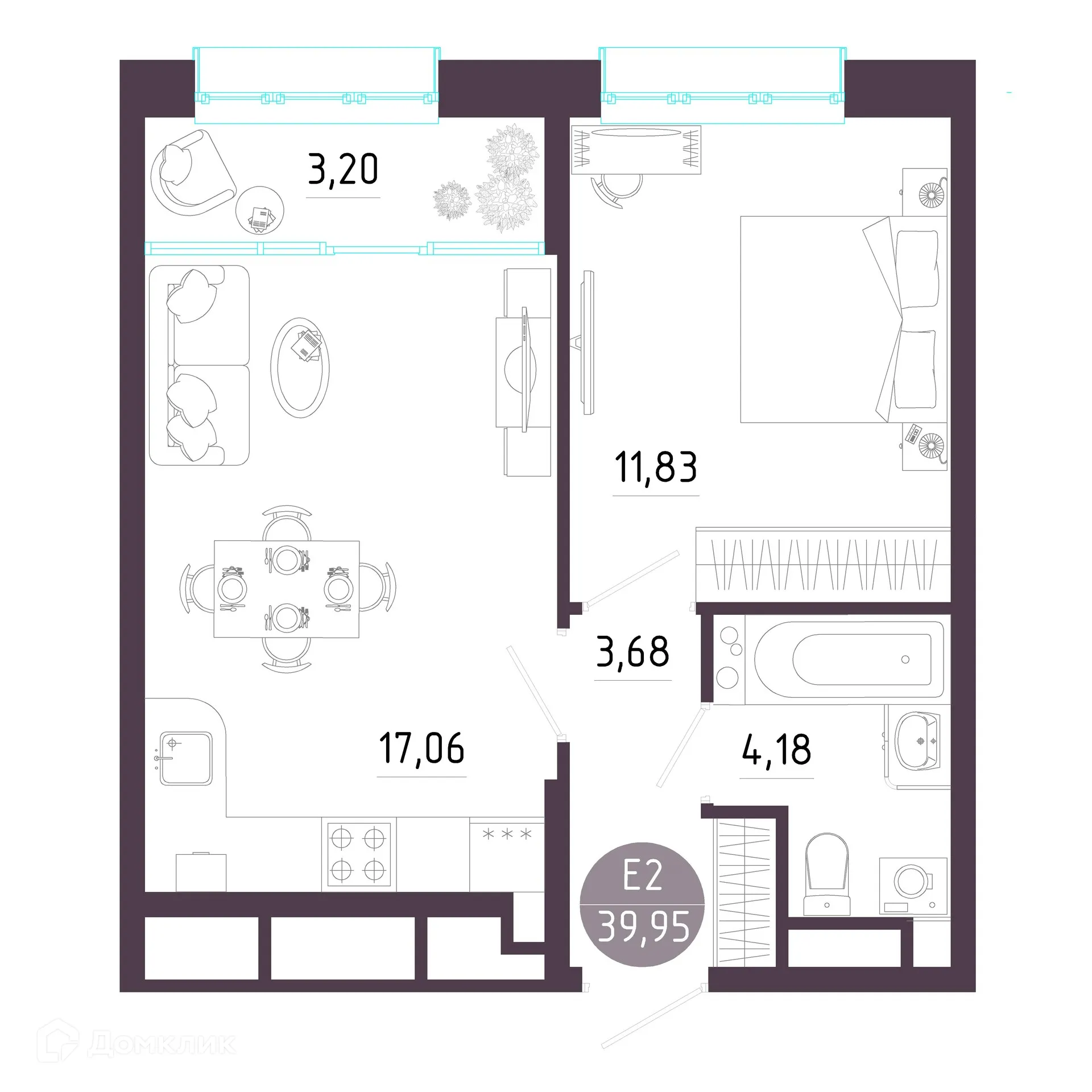Фото квартиры в ЖК "Пряничная слобода"
