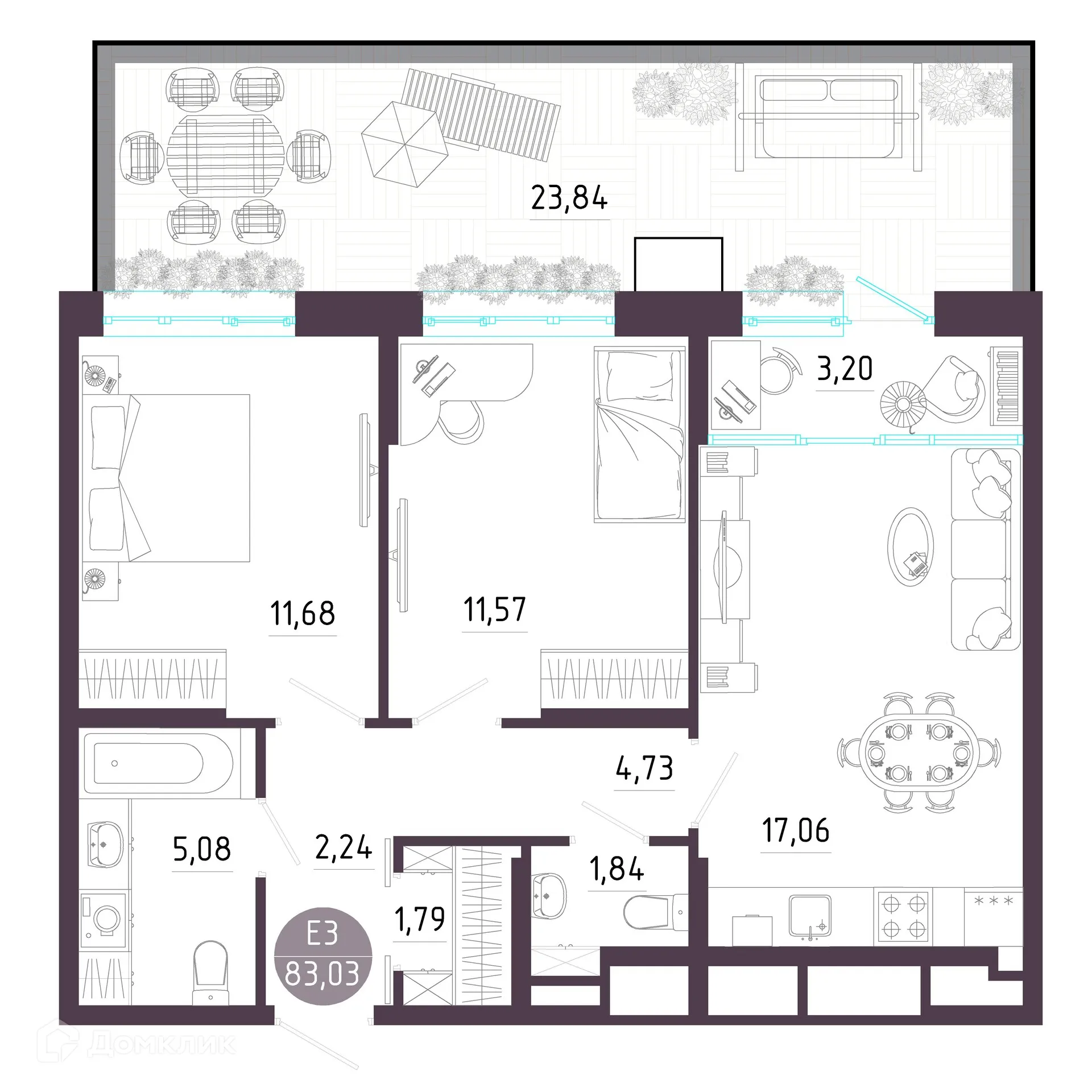 Фото квартиры в ЖК "Пряничная слобода"