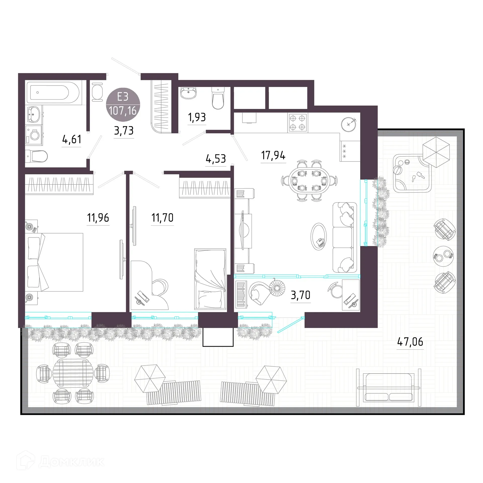 Фото квартиры в ЖК "Пряничная слобода"