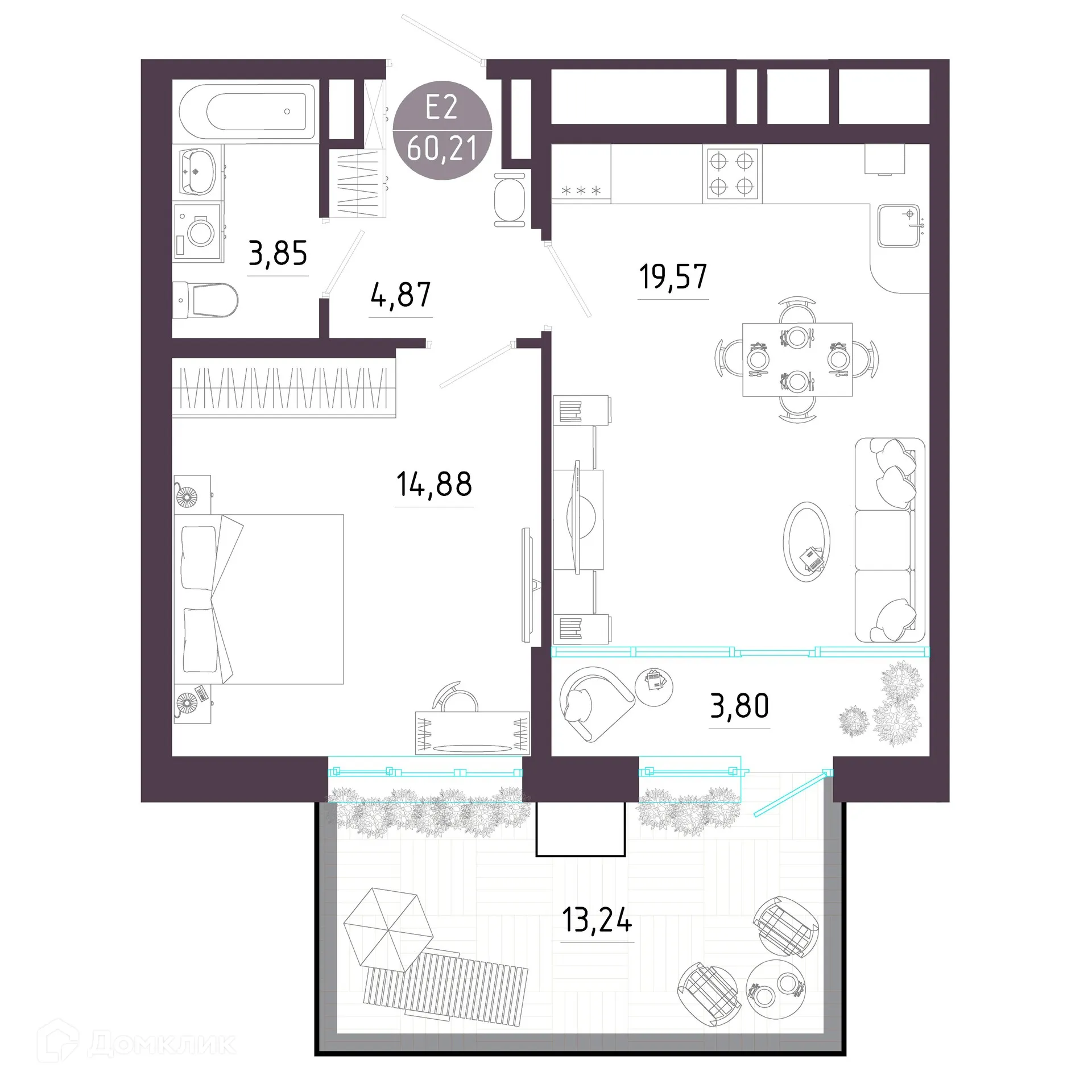 Фото квартиры в ЖК "Пряничная слобода"
