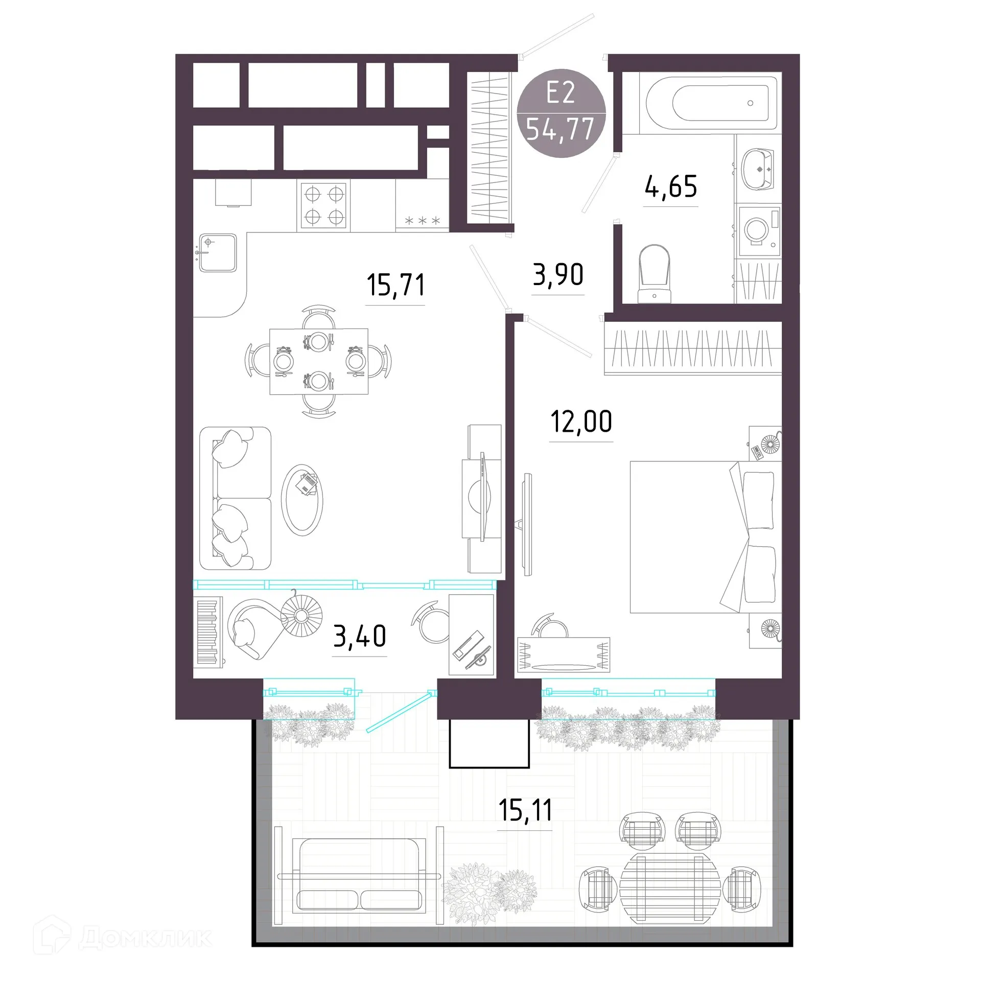 Фото квартиры в ЖК "Пряничная слобода"