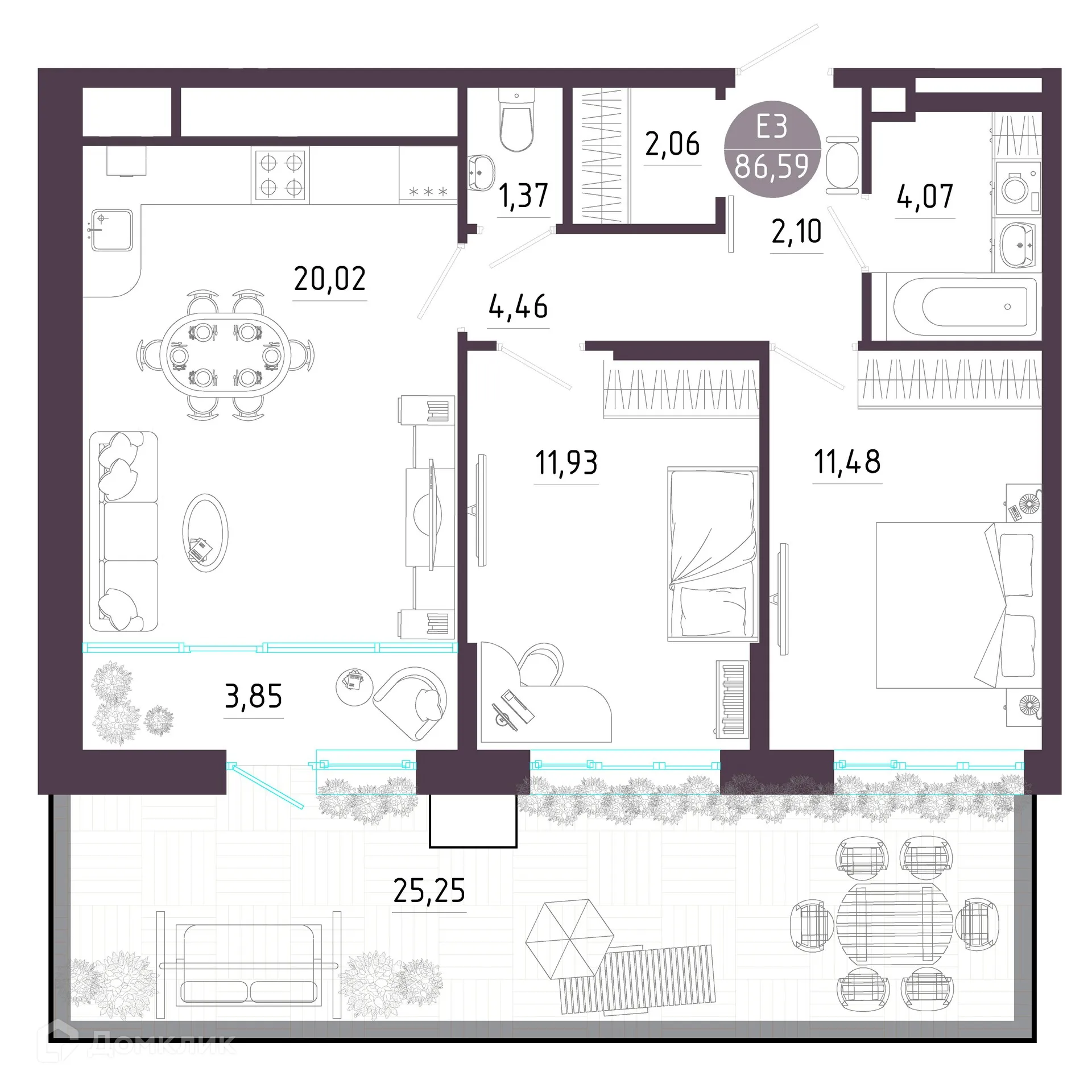 Фото квартиры в ЖК "Пряничная слобода"