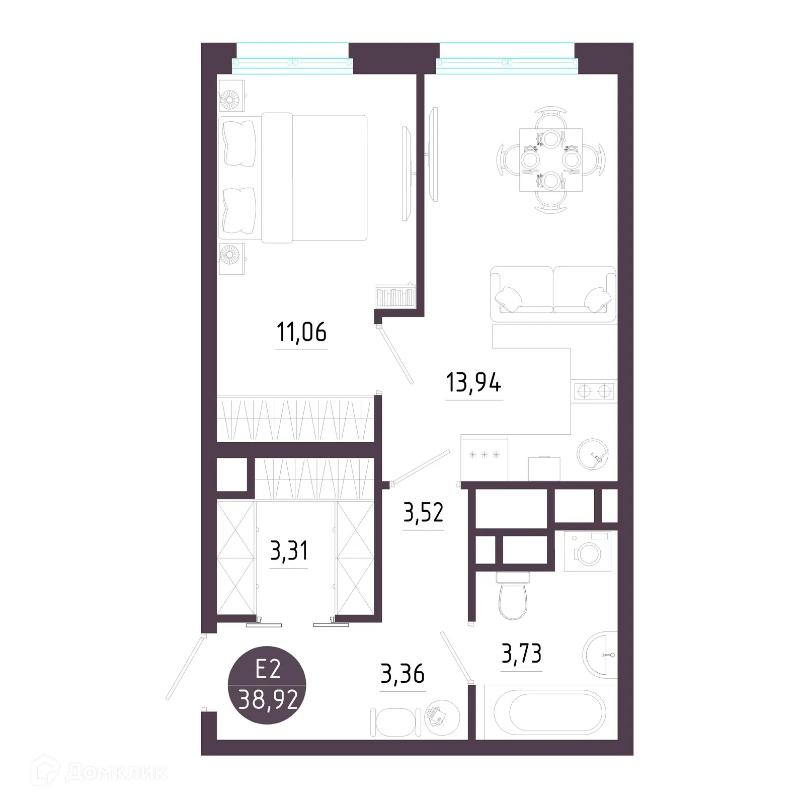 Фото квартиры в ЖК "Пряничная слобода"