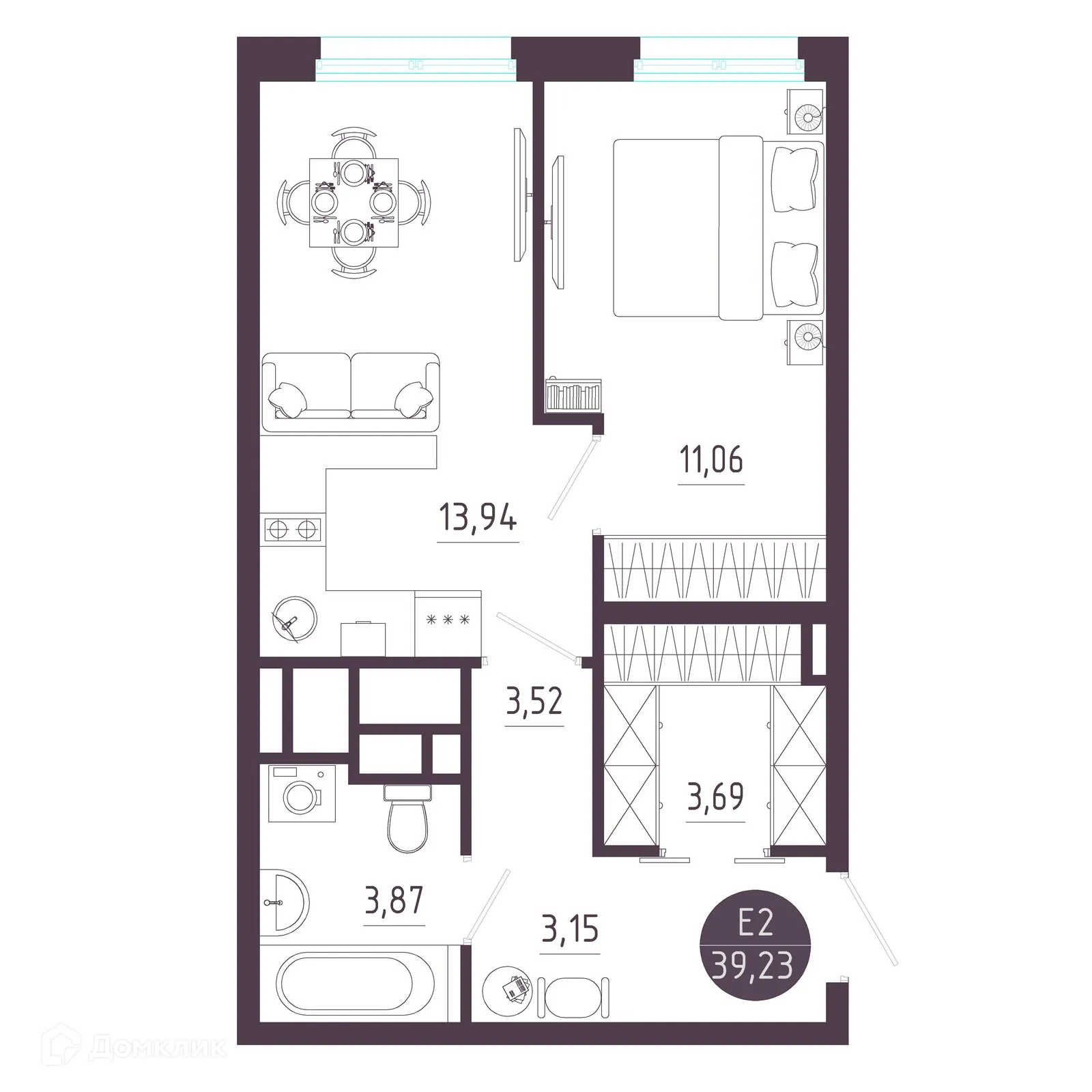 Фото квартиры в ЖК "Пряничная слобода"