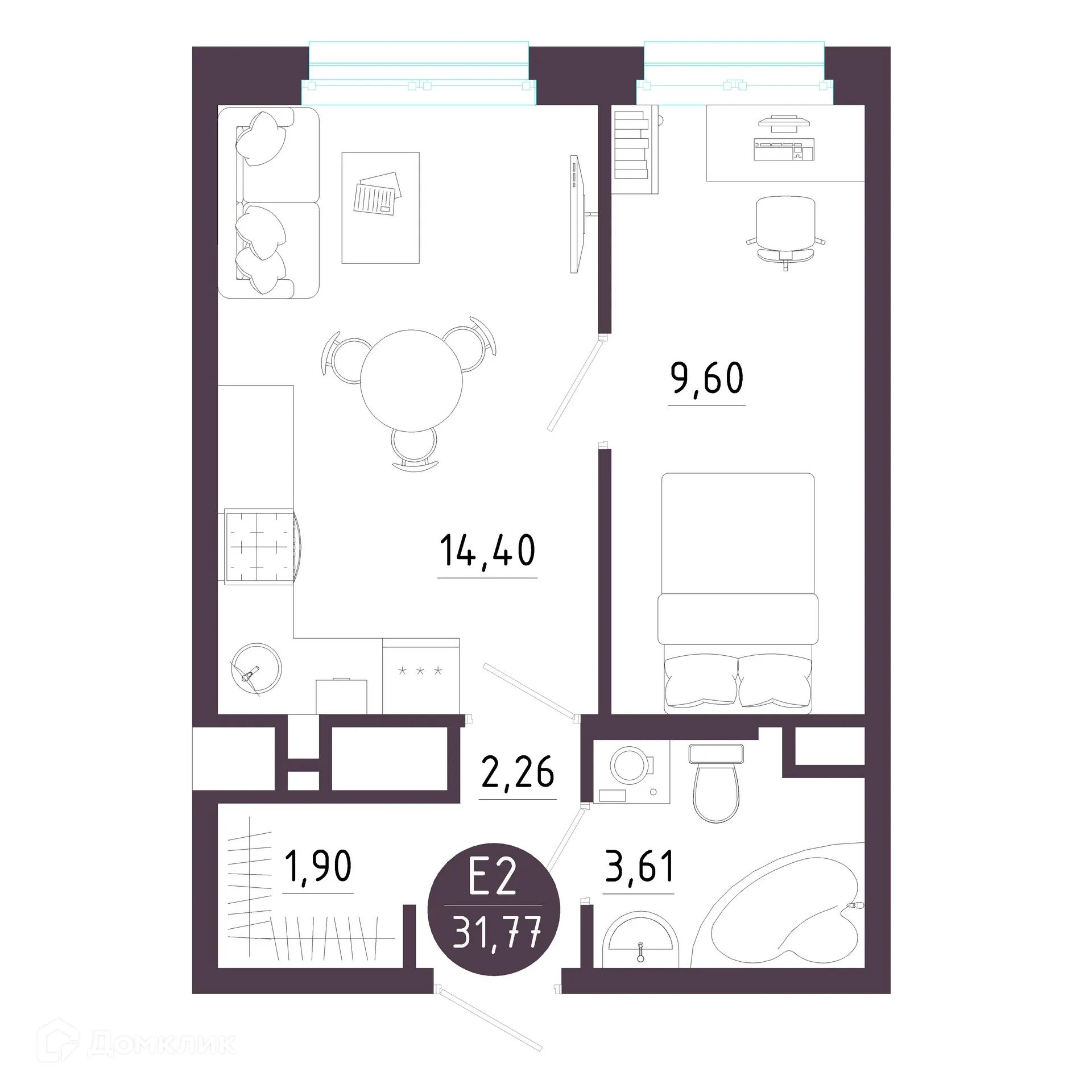 Фото квартиры в ЖК "Пряничная слобода"