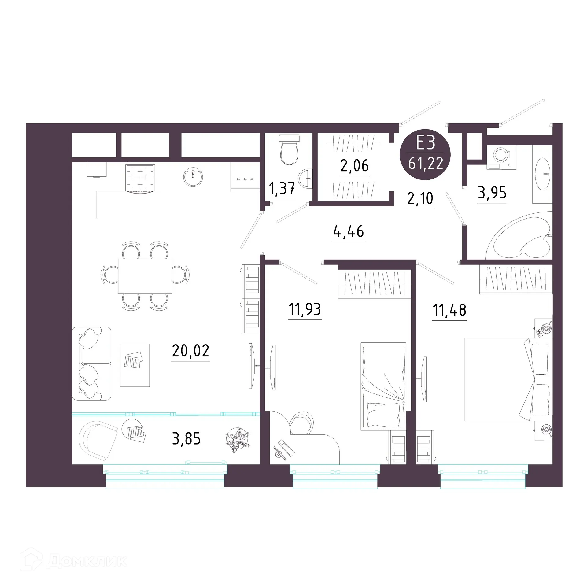 Фото квартиры в ЖК "Пряничная слобода"