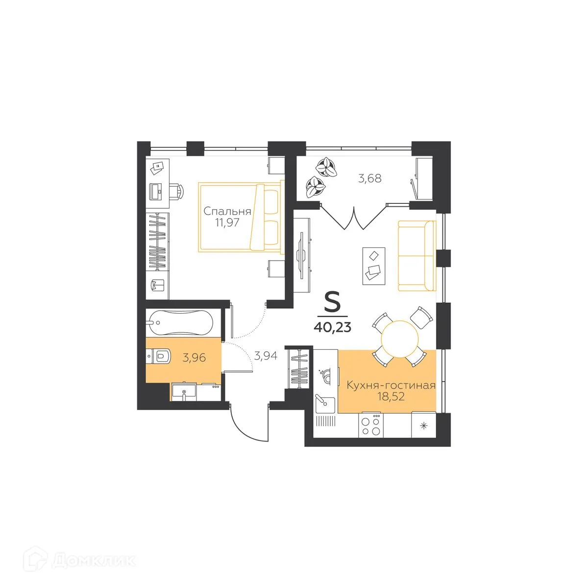 Фото квартиры в ЖК Живой район «Огни»