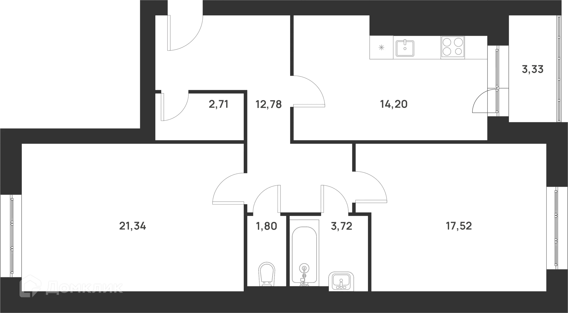 Фото квартиры в ЖК Новая Тула