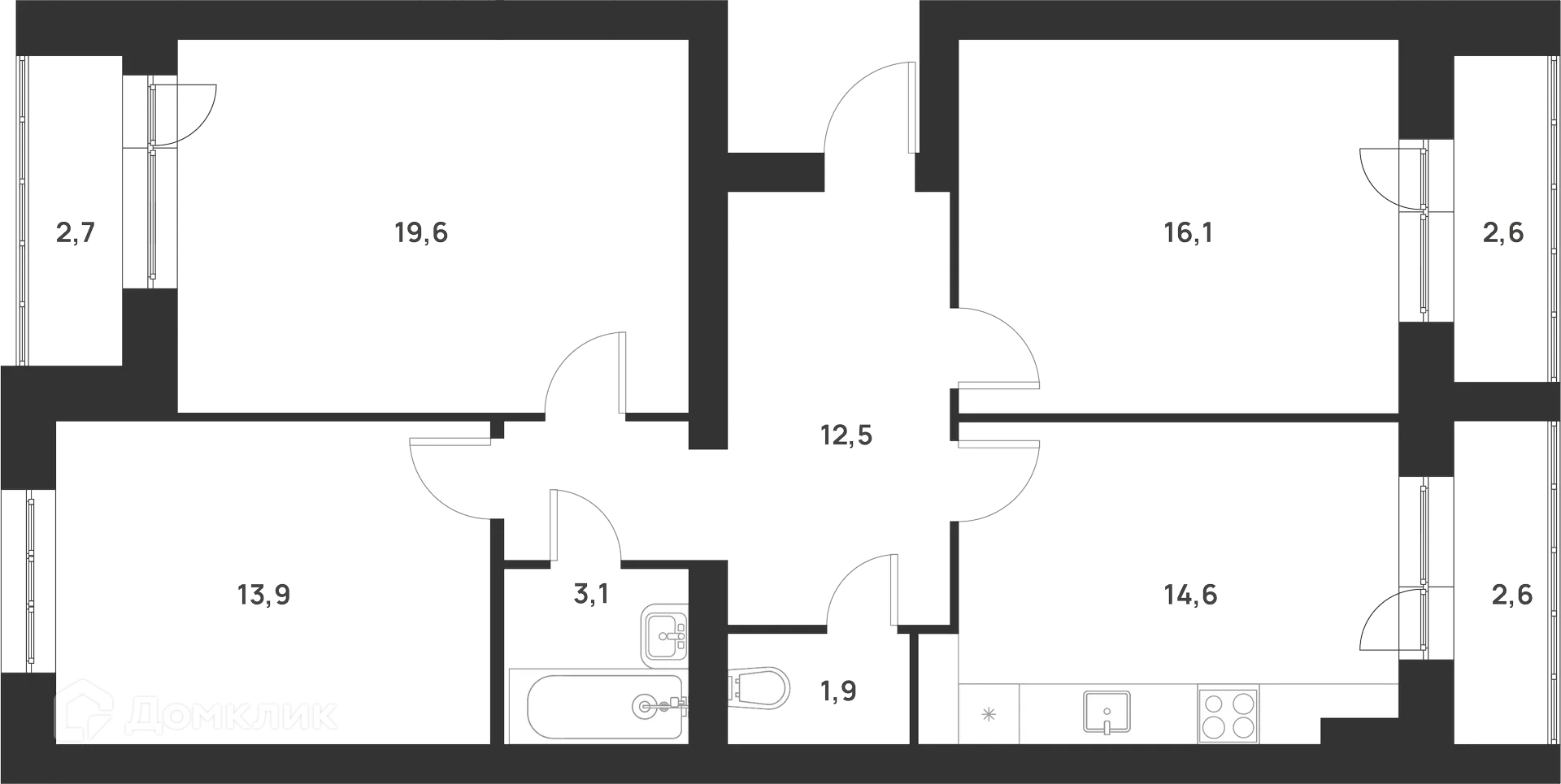 Фото квартиры в ЖК Новая Тула