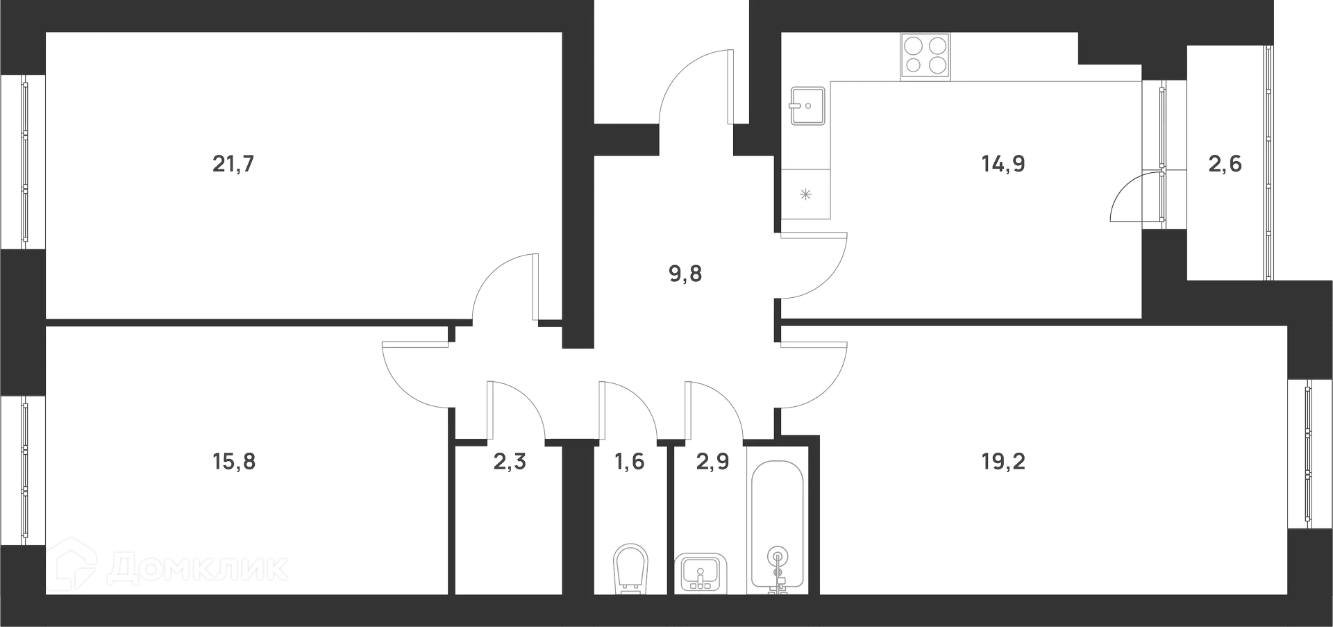 Фото квартиры в ЖК Новая Тула