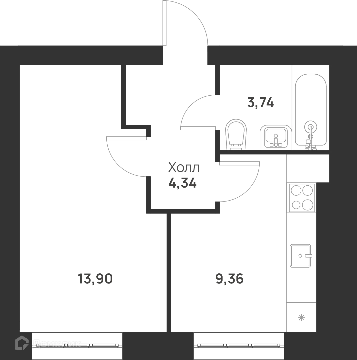 Фото квартиры в ЖК Новая Тула
