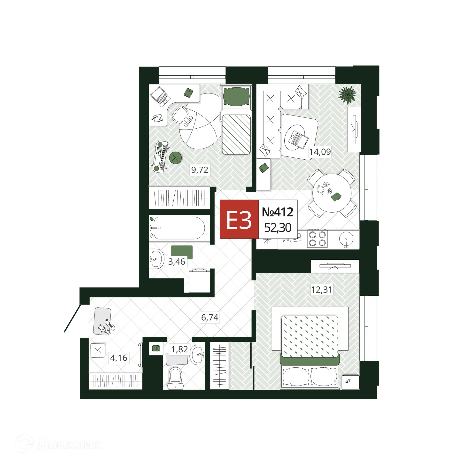 Фото квартиры в ЖК ЖЕЛАНИЯ