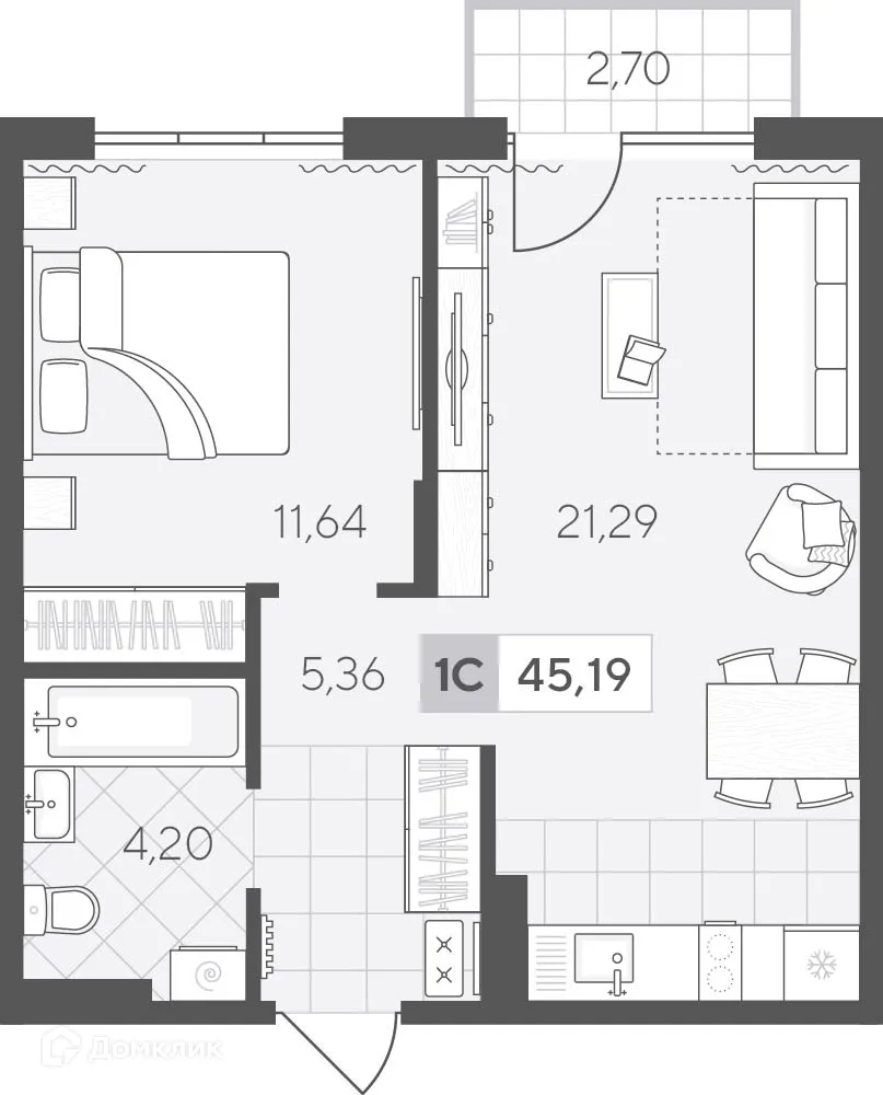 Фото квартиры в ЖК Скандиа. Квартал у озера