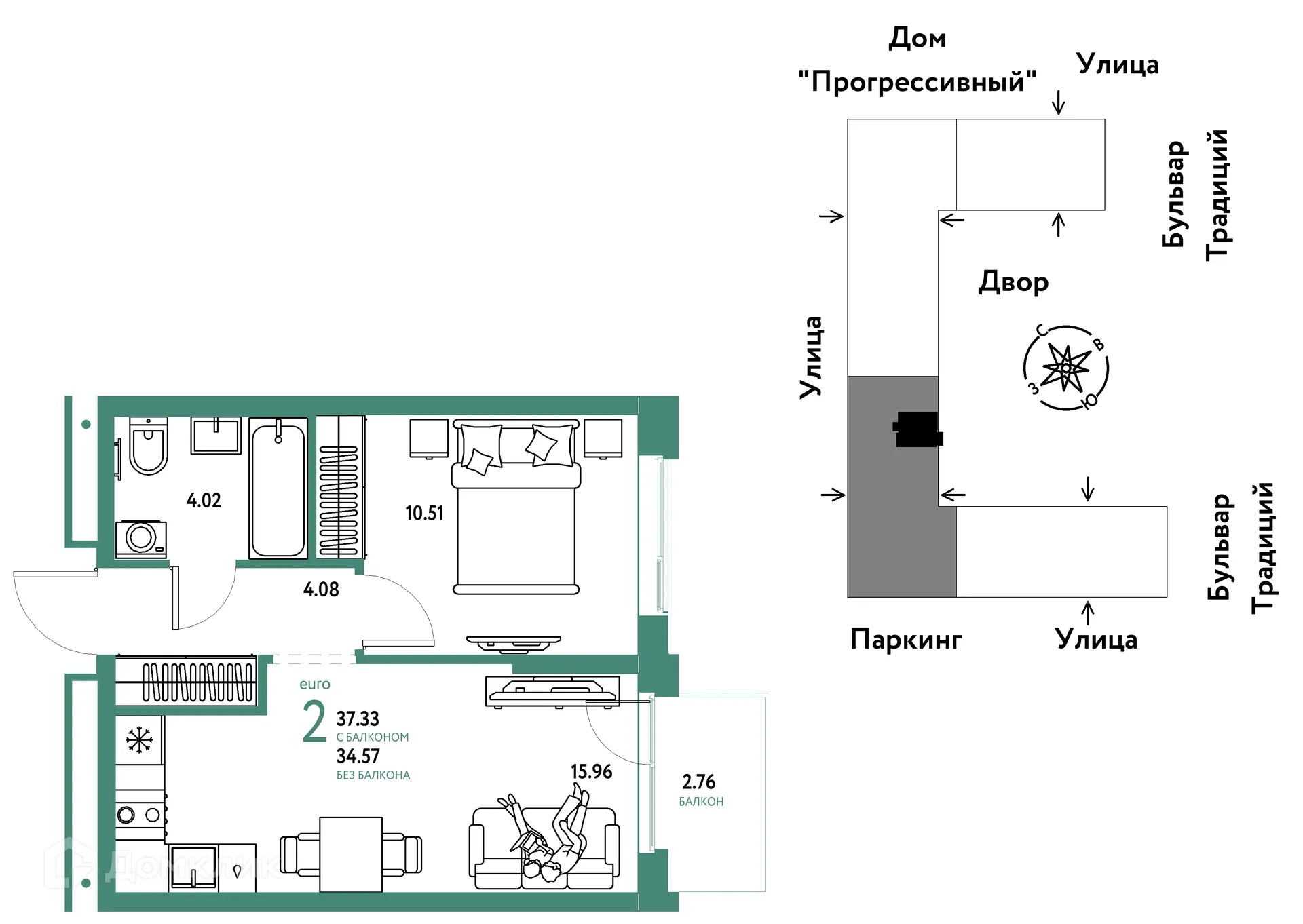 Фото квартиры в ЖК «Домашний»