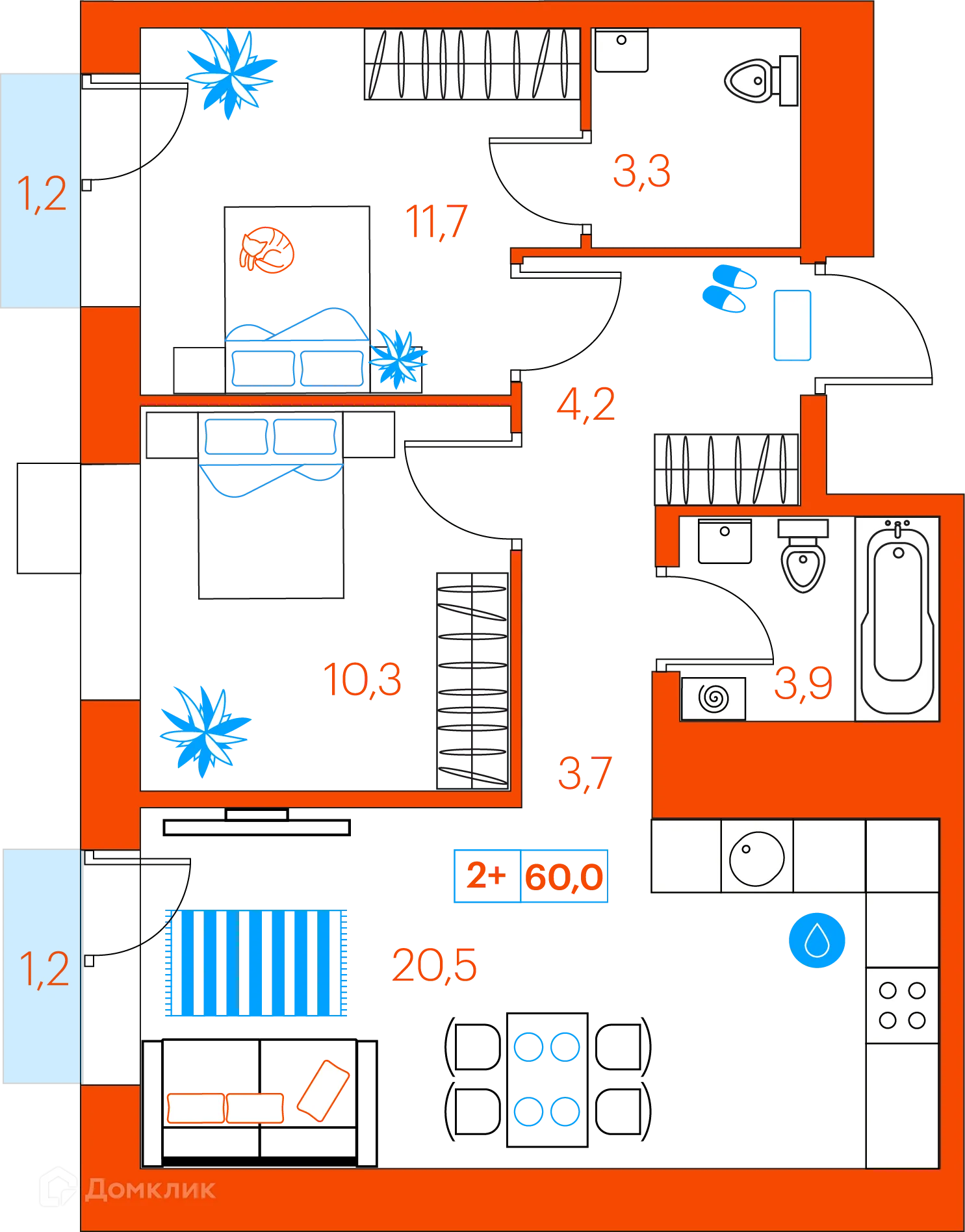 Фото квартиры в ЖК СуперСкай (ЖК SuperSky)