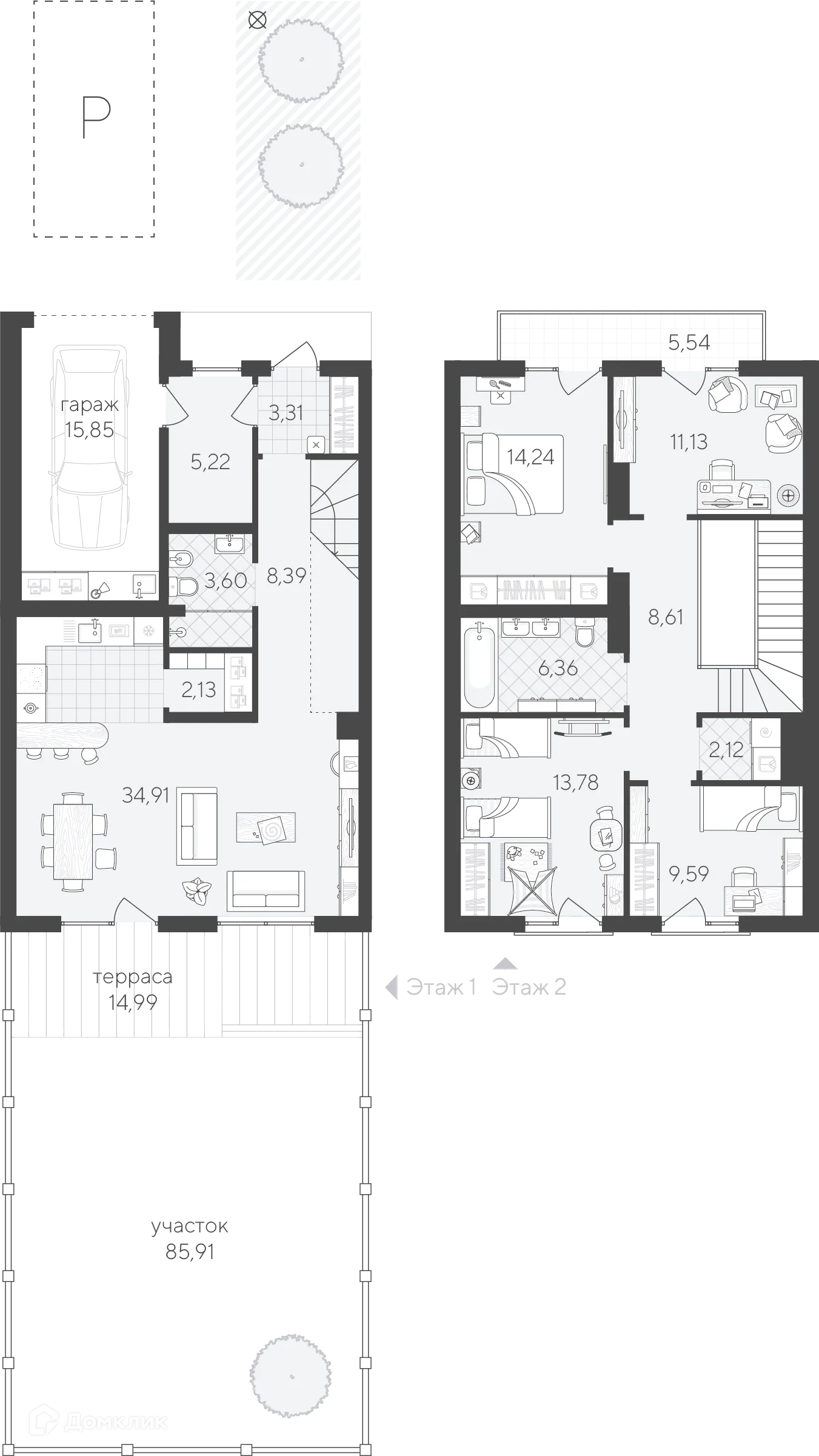 Фото квартиры в ЖК Скандиа. Таунхаусы