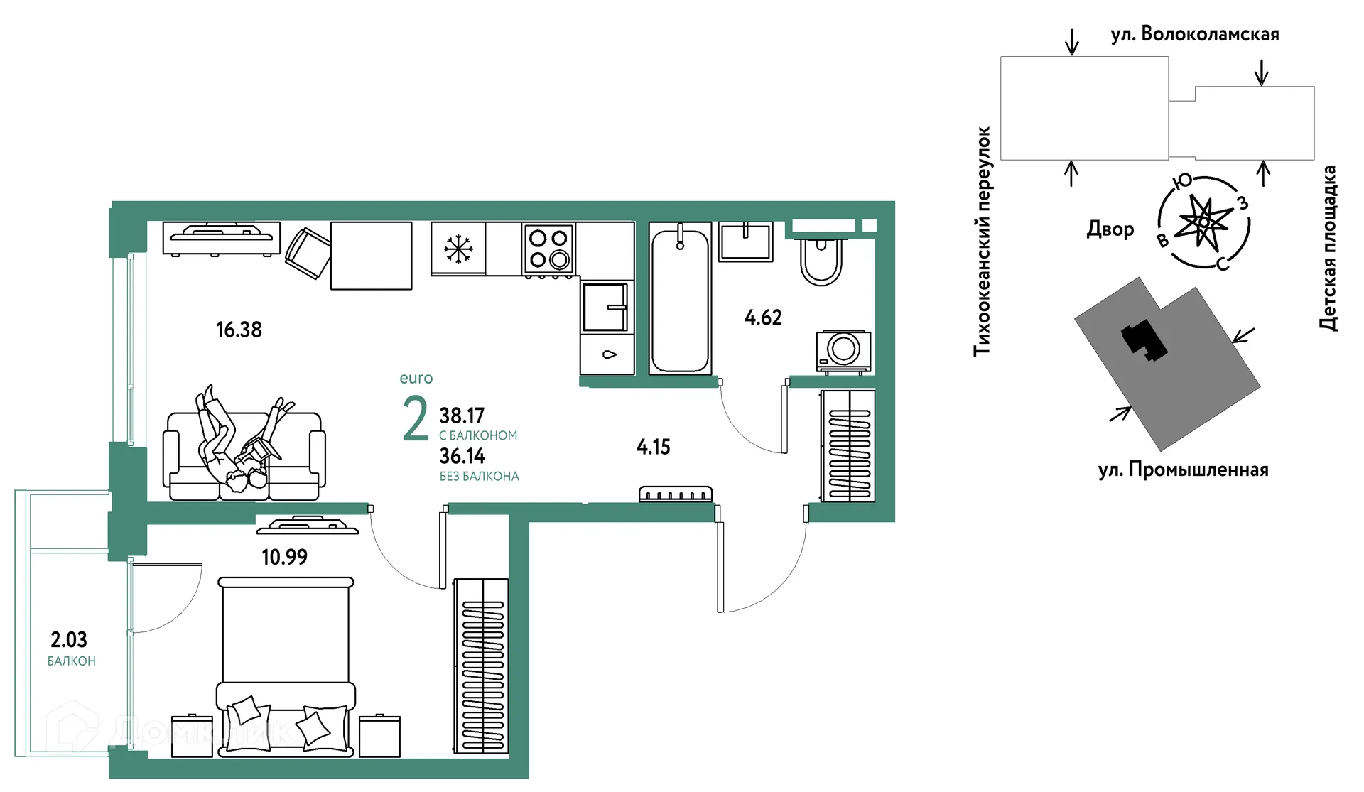 Фото квартиры в ЖК Страна.Прибрежная