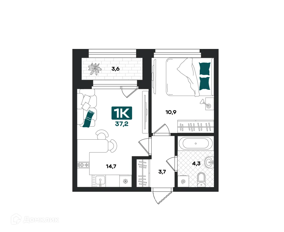 Фото квартиры в ЖК "Добро"