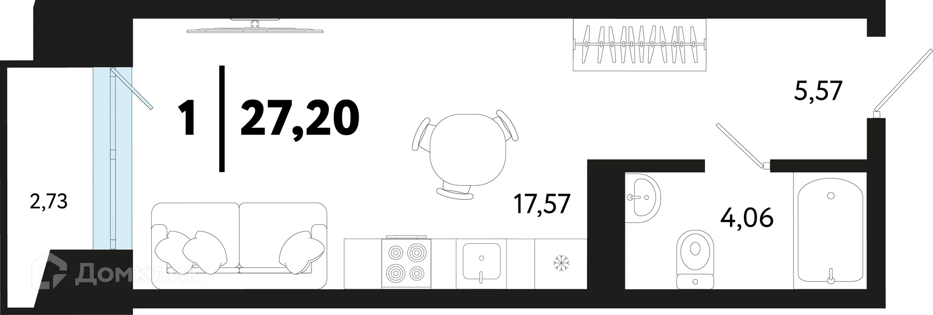 Фото квартиры в ЖК Кедровый берег