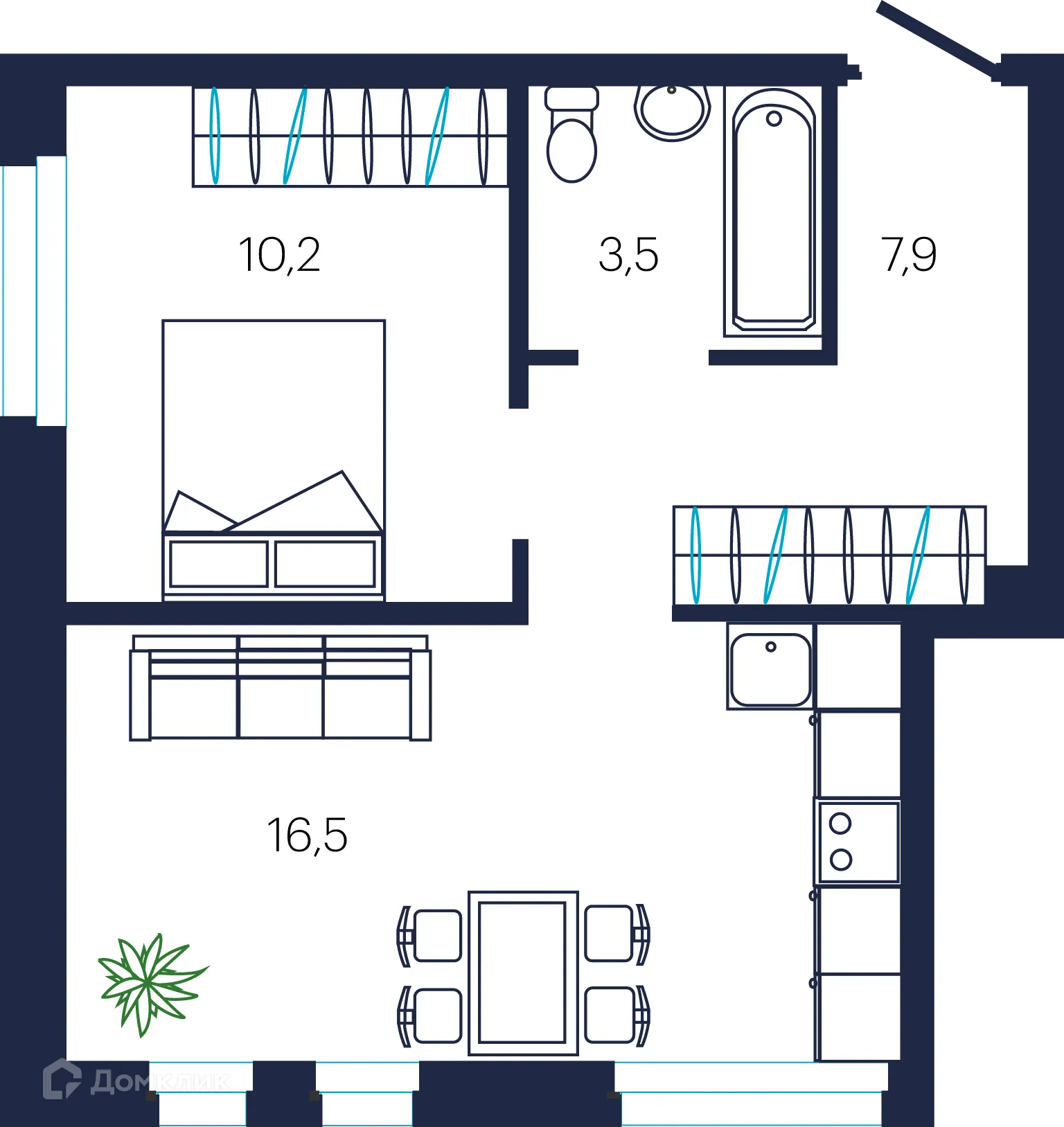 Фото квартиры в ЖК NORDEN (Норден)