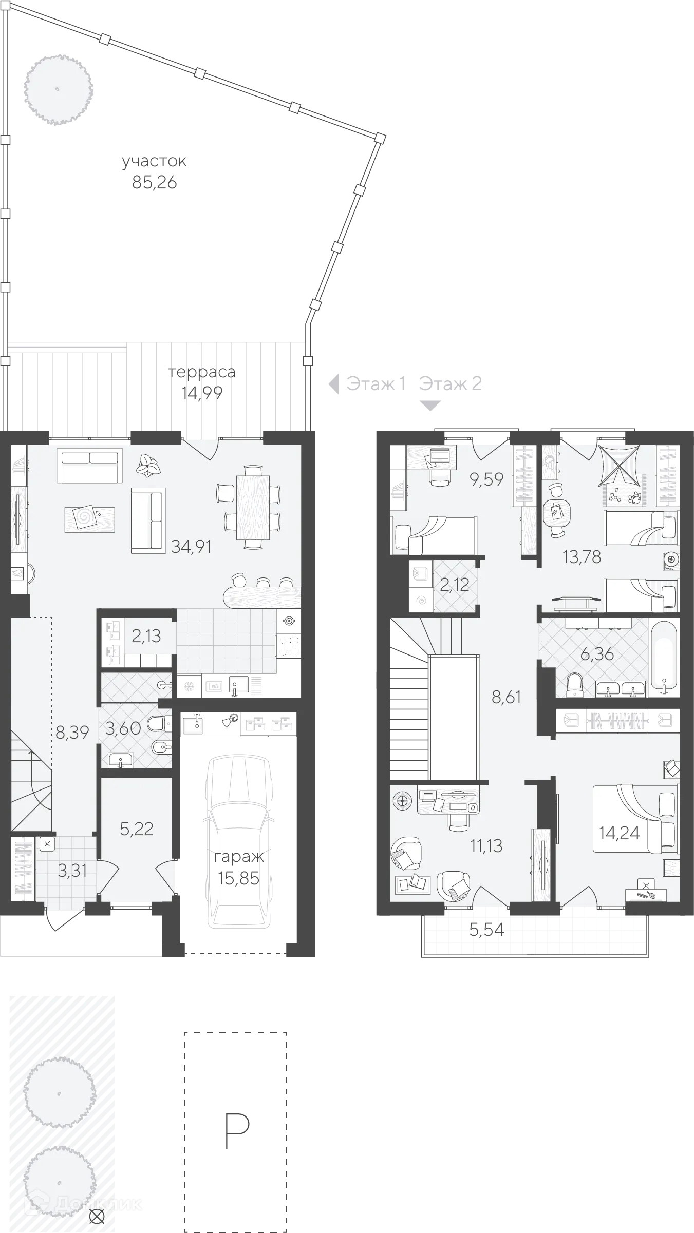 Фото квартиры в ЖК Скандиа. Таунхаусы
