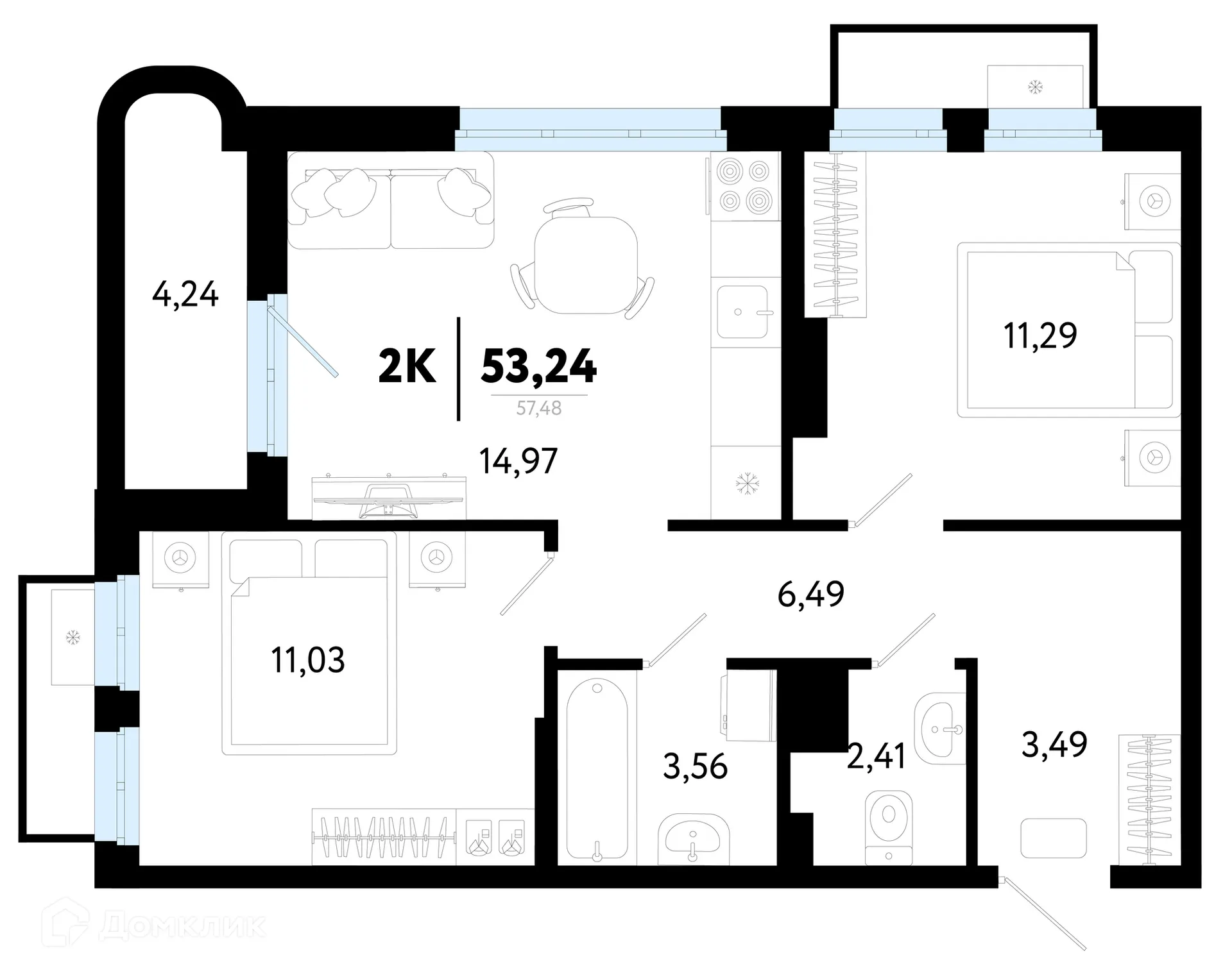 Фото квартиры в ЖК Символ