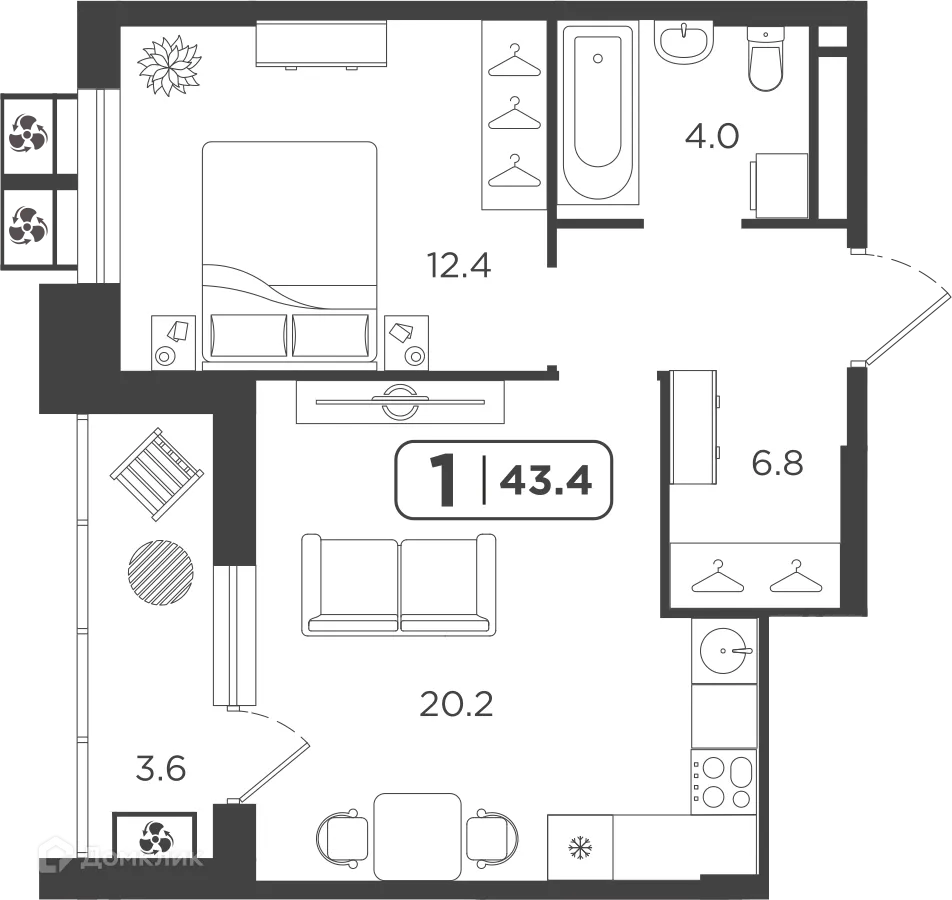 Фото квартиры в ЖК Симфония