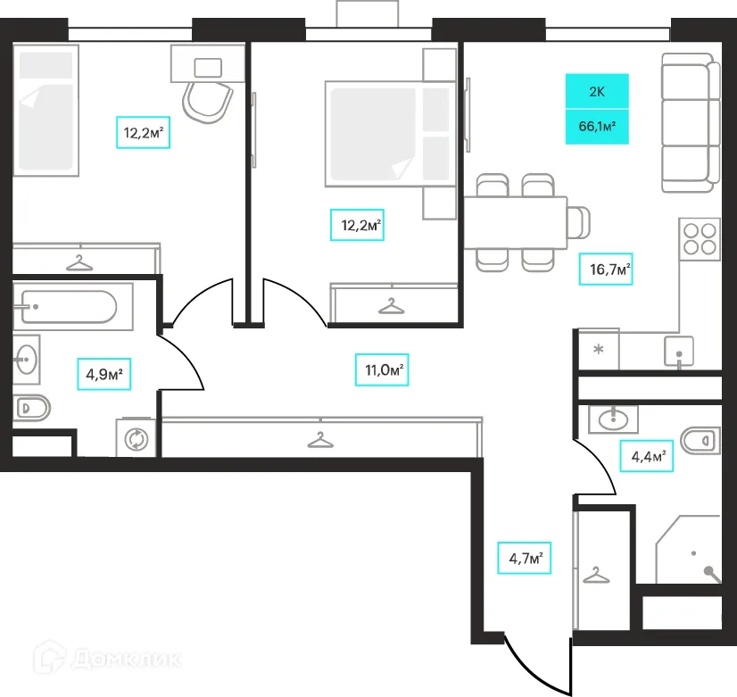 Фото квартиры в ЖК Futuro (Футуро)