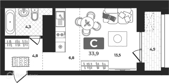 Фото квартиры в ЖК "Маэстро"
