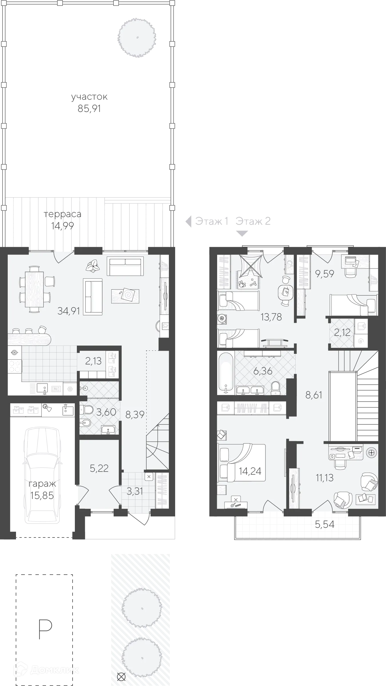 Фото квартиры в ЖК Скандиа. Таунхаусы