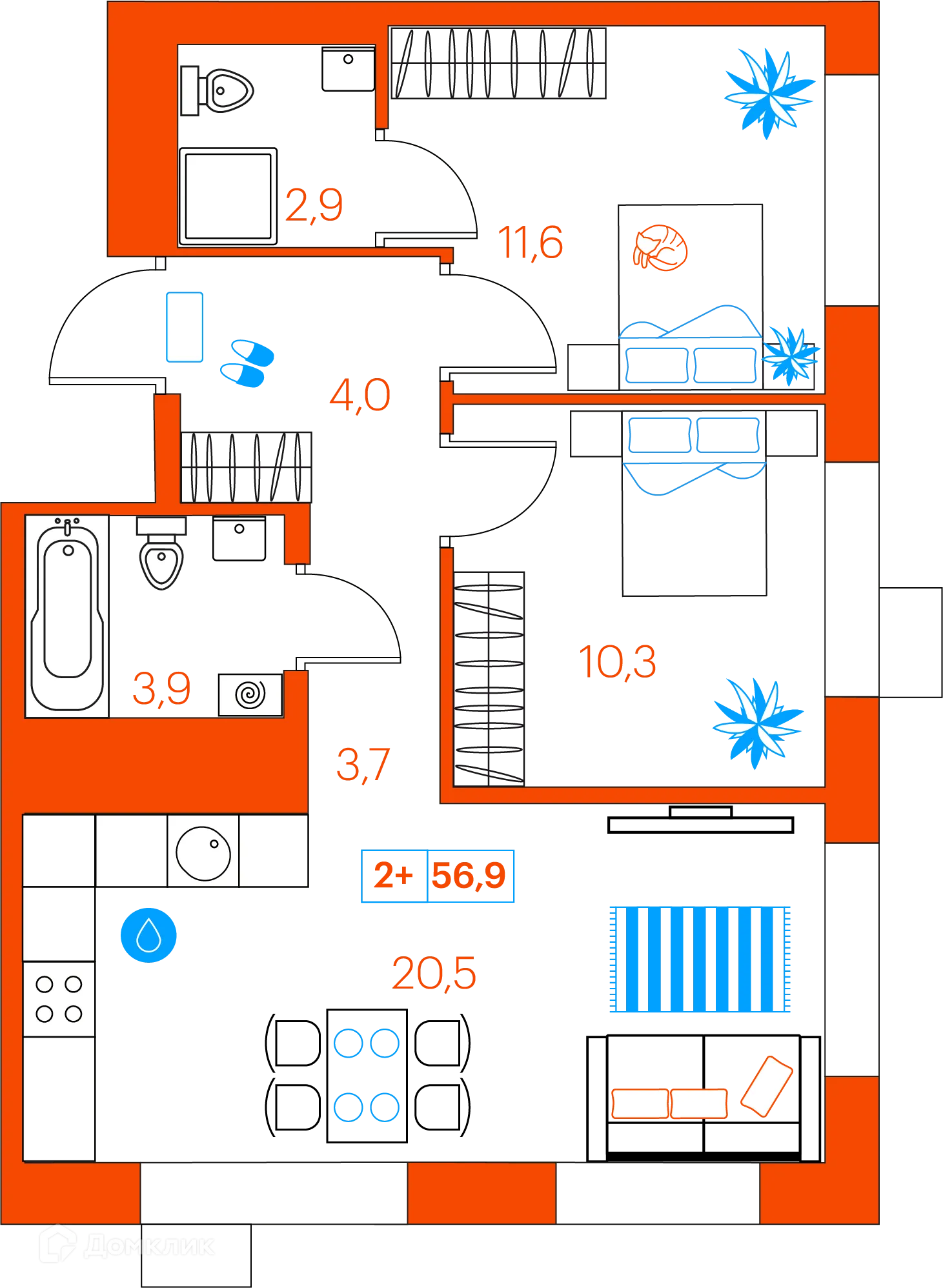 Фото квартиры в ЖК СуперСкай (ЖК SuperSky)