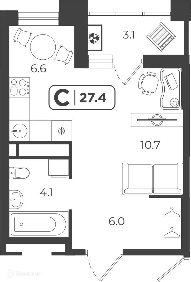 Фото квартиры в ЖК Симфония