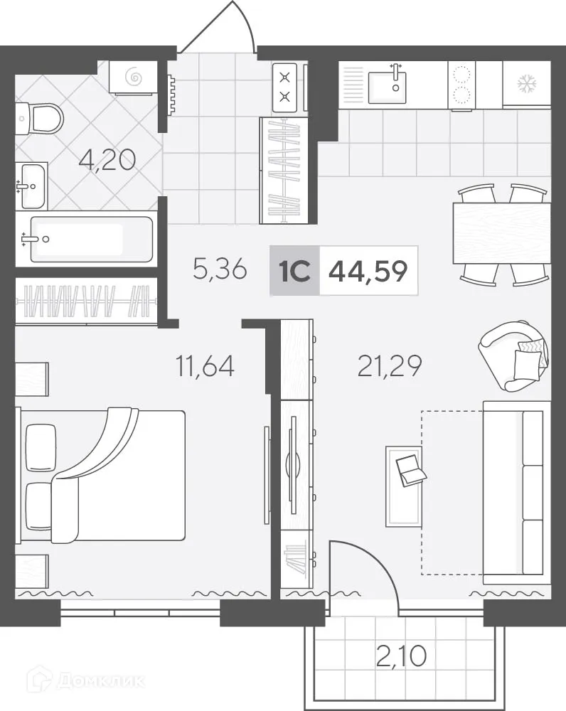 Фото квартиры в ЖК Скандиа. Квартал у озера