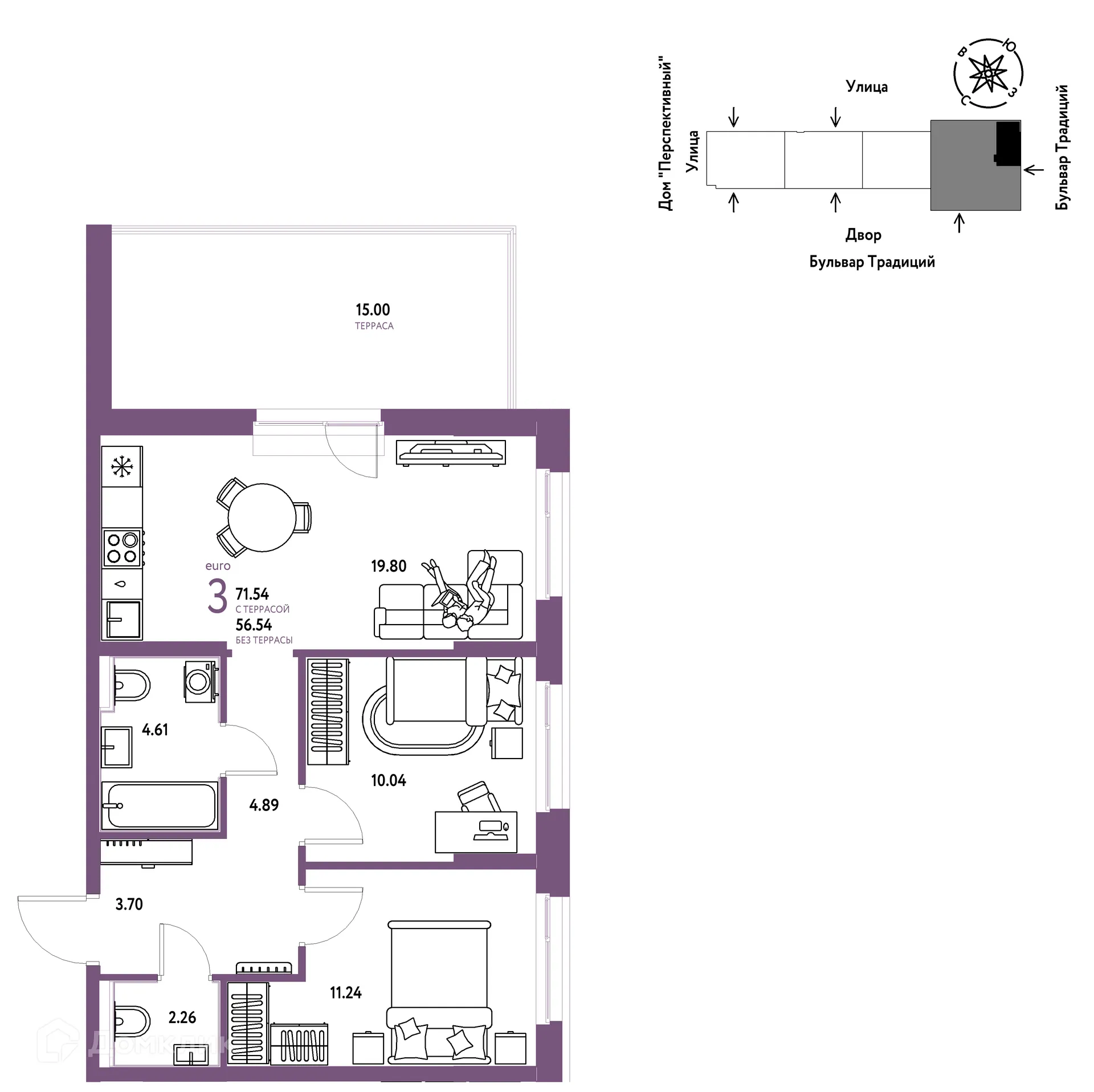 Фото квартиры в ЖК «Домашний»