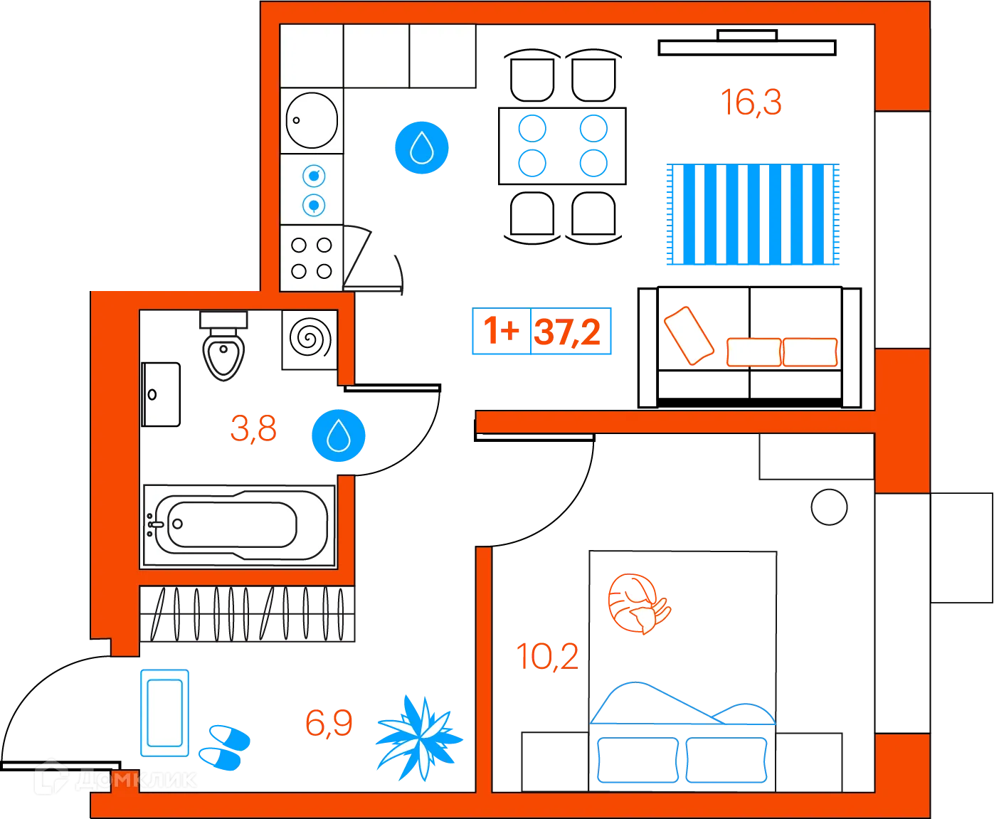 Фото квартиры в ЖК СуперСкай (ЖК SuperSky)