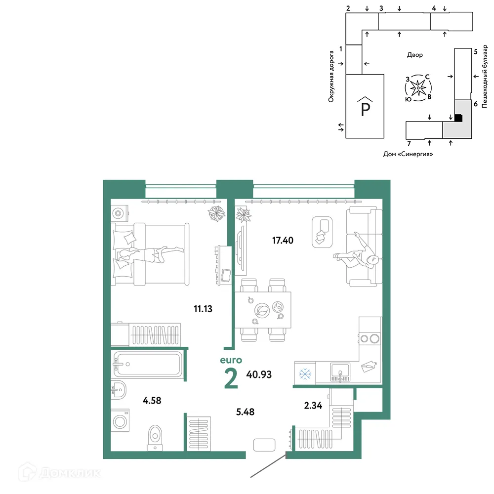 Фото квартиры в ЖК Юнион