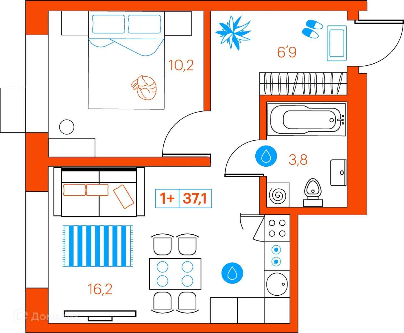 Фото квартиры в ЖК СуперСкай (ЖК SuperSky)
