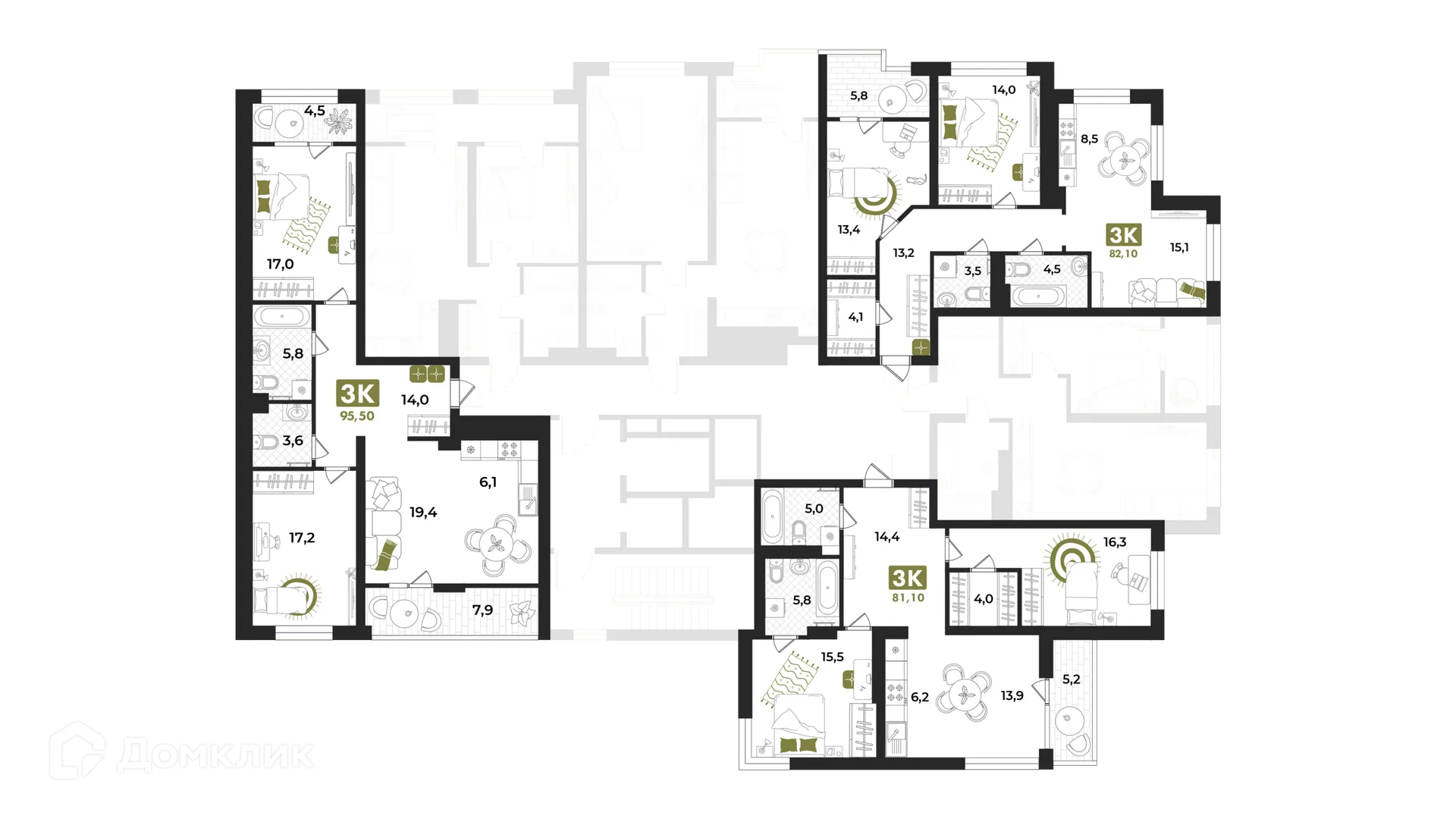 Фото квартиры в ЖК Авторский проект "Опера"