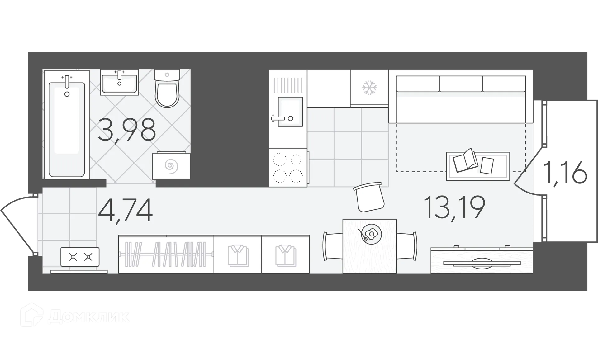Фото квартиры в ЖК Скандиа.Дом на берегу Туры
