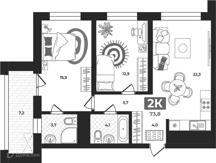Фото квартиры в ЖК "Маэстро"
