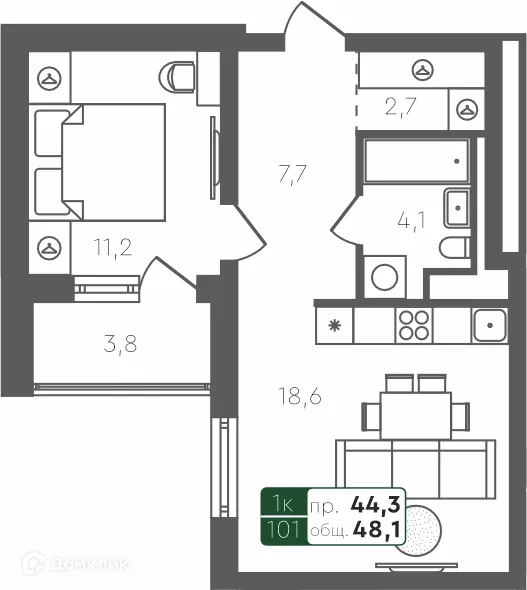 Фото квартиры в ЖК Ритмы